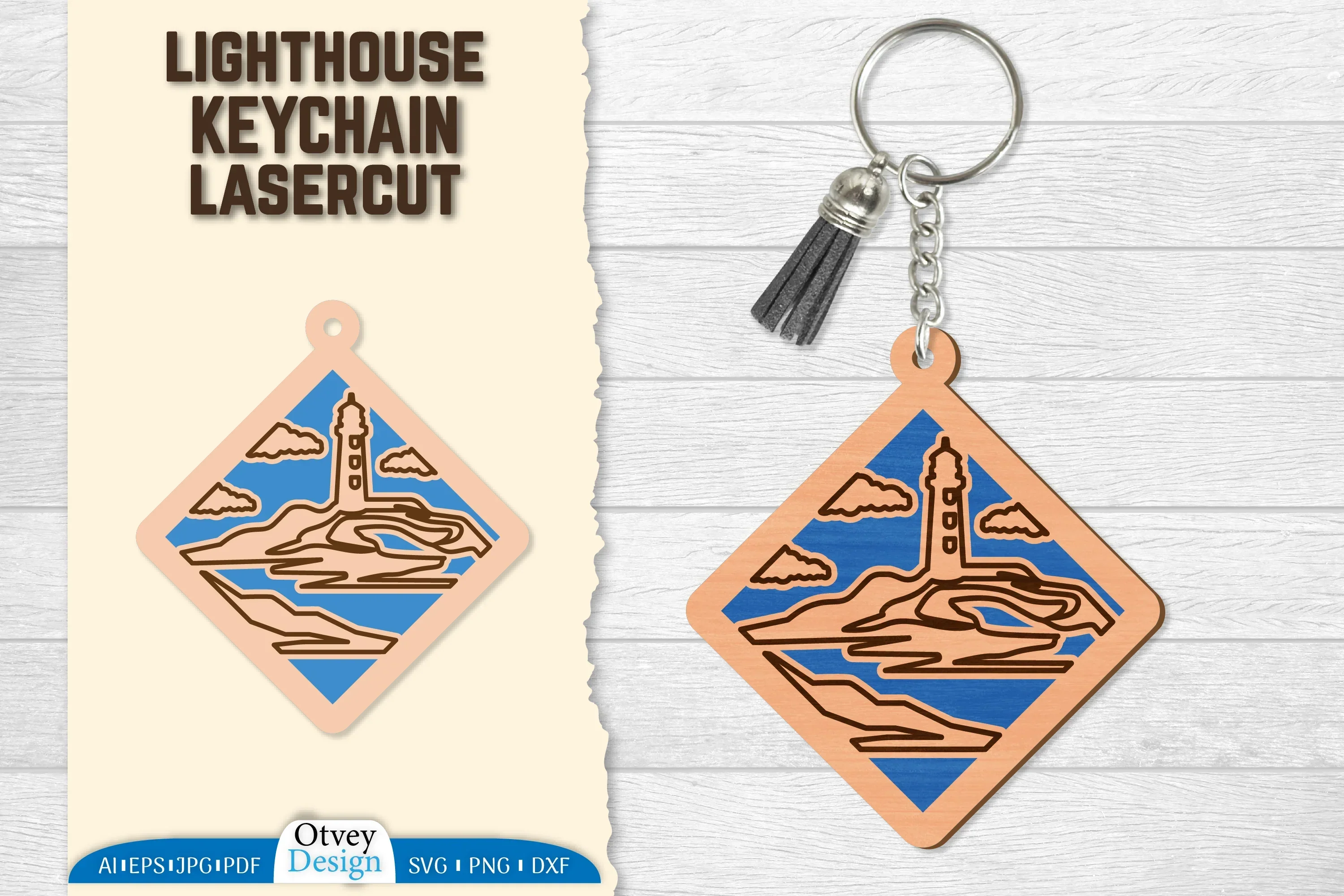 Lighthouse Lasercut Ornament SVG Bundle