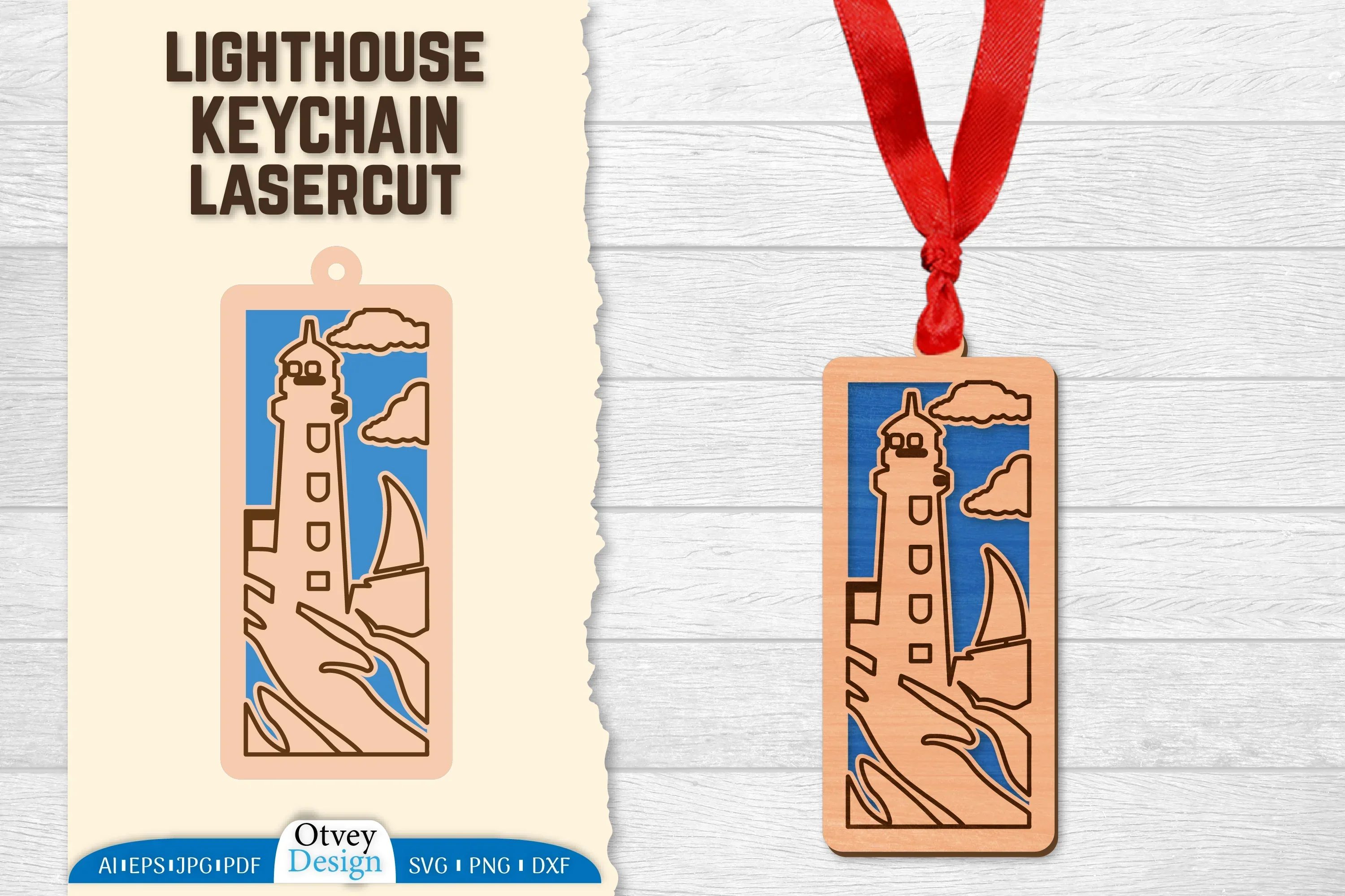 Lighthouse Lasercut Ornament SVG Bundle