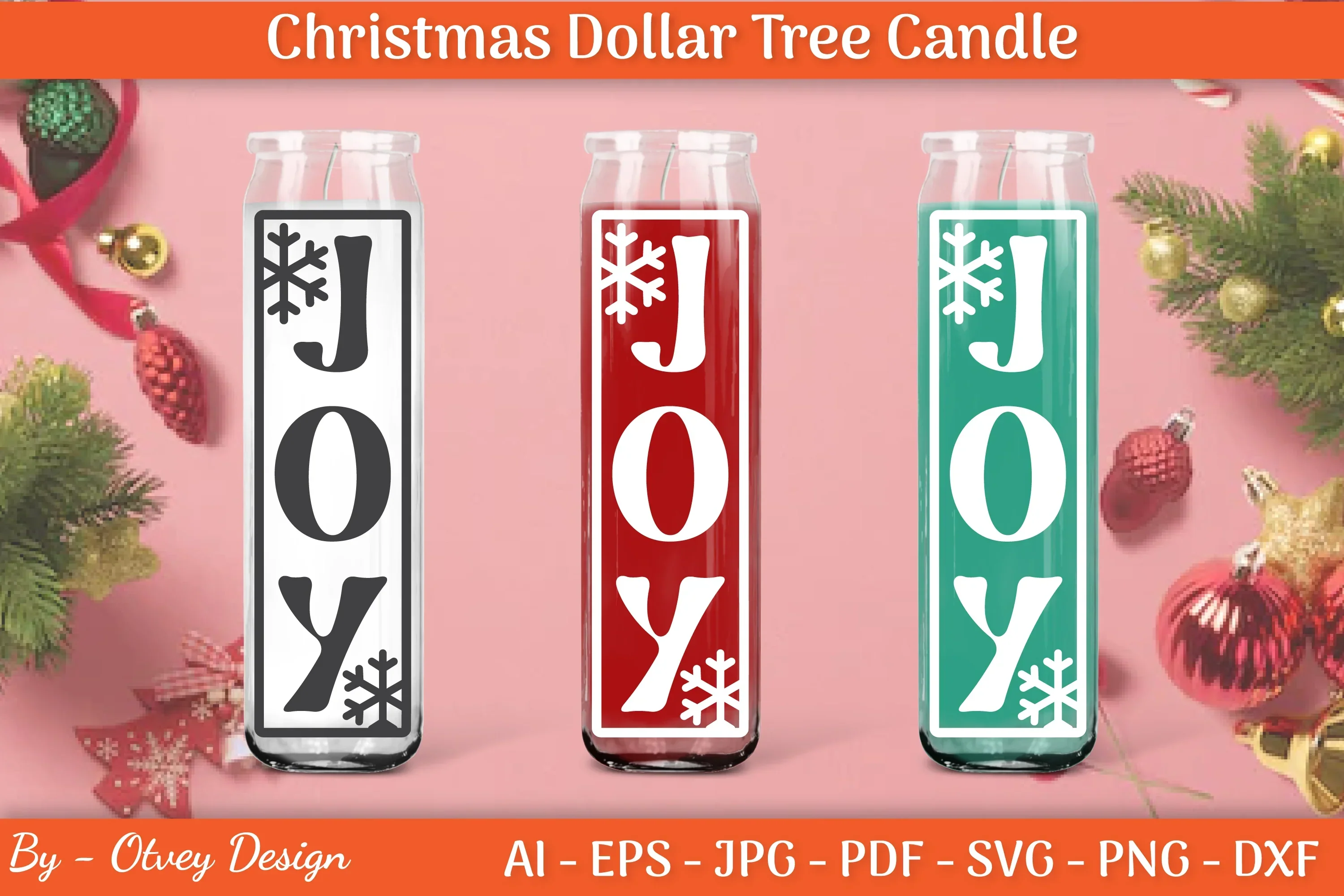 Dollar Candle Tree Christmas SVG Bundle