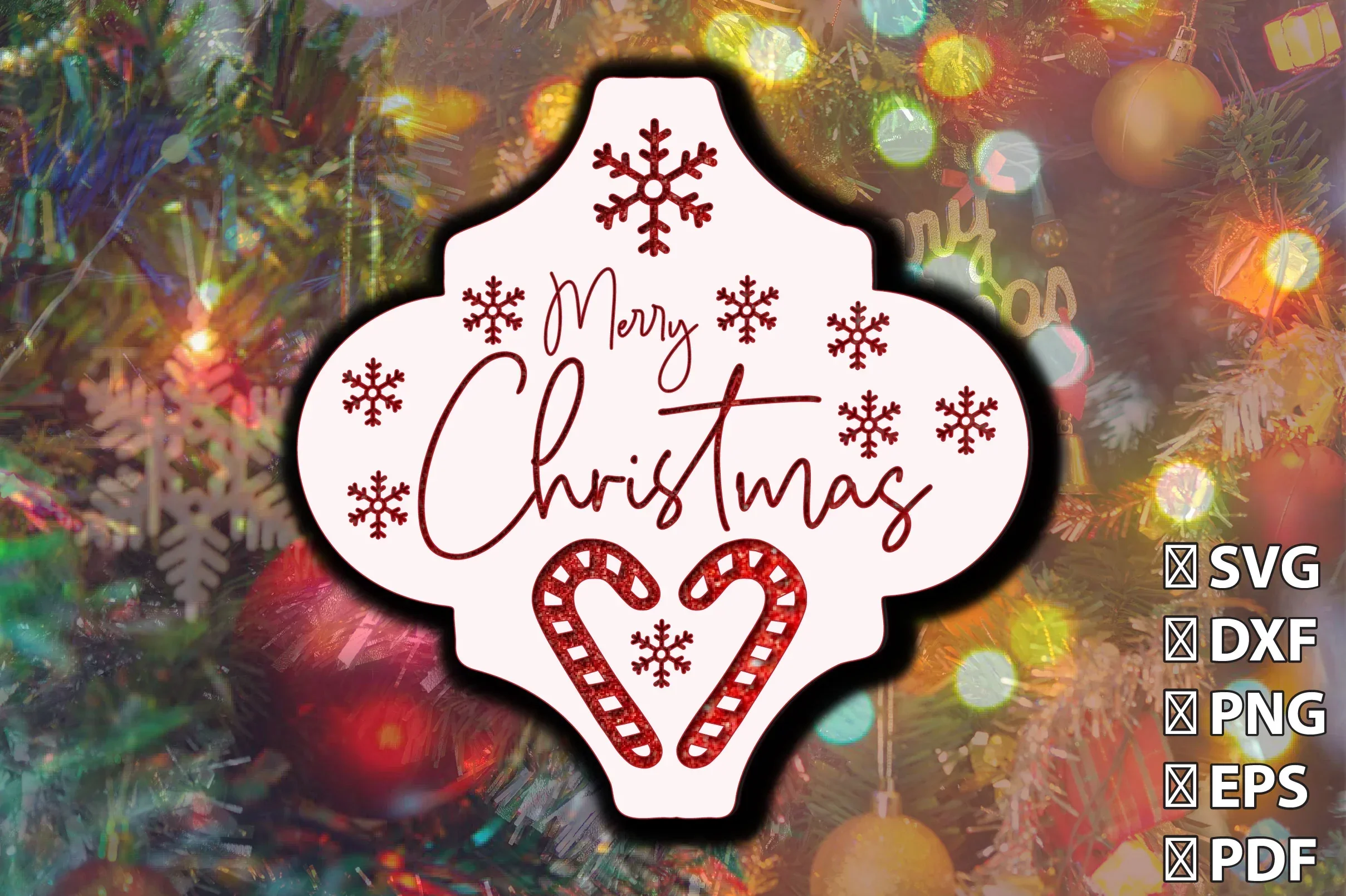 3D Christmas Arabesque Ornament SVG Bundle - Image 2