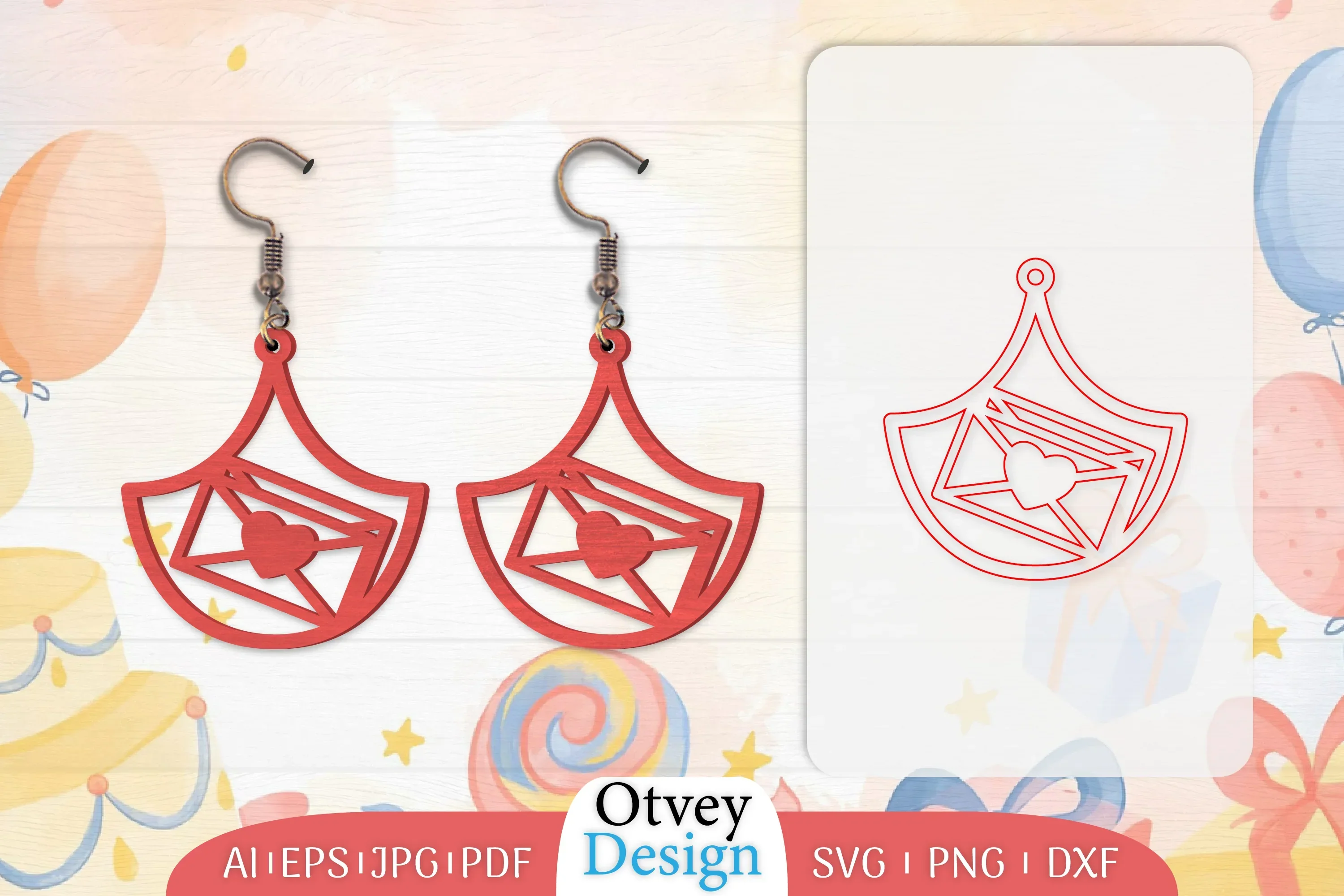 40th Birthday Earrings Lasercut SVG Bundle