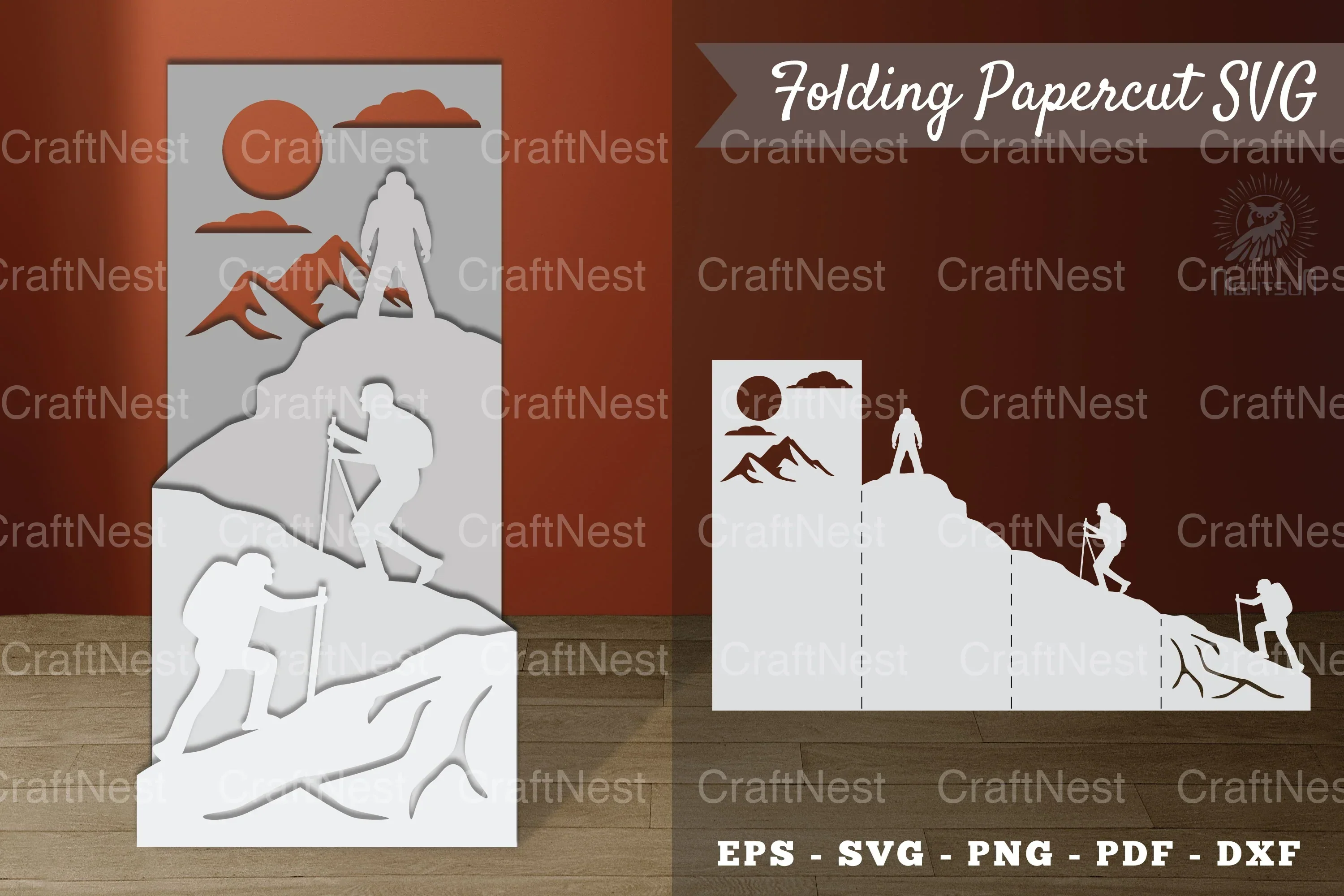 Adventure Folding Papercut SVG Bundle