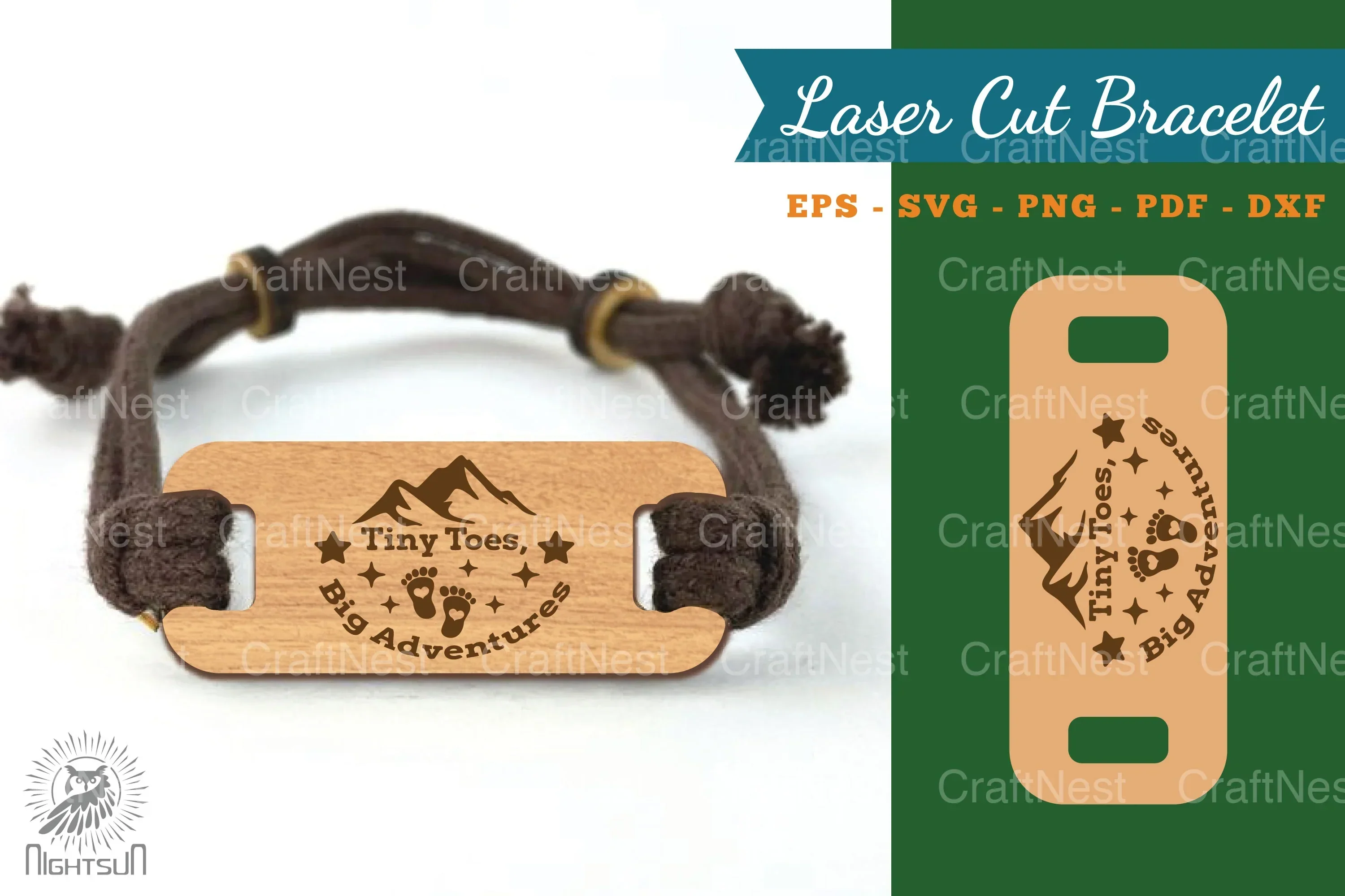 Adventures Laser Cut Bracelet Design Bundle