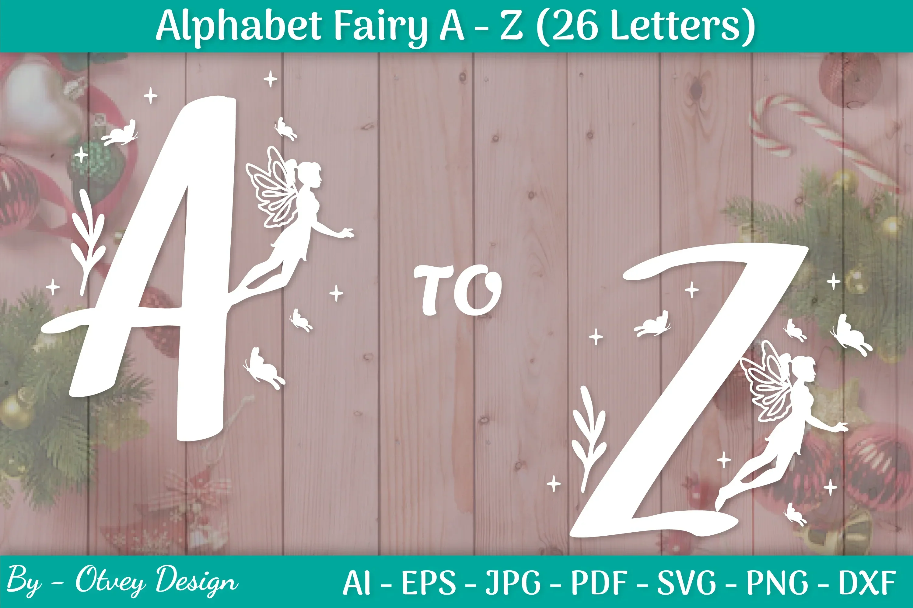 Alphabet Fairy A-Z SVG Bundle