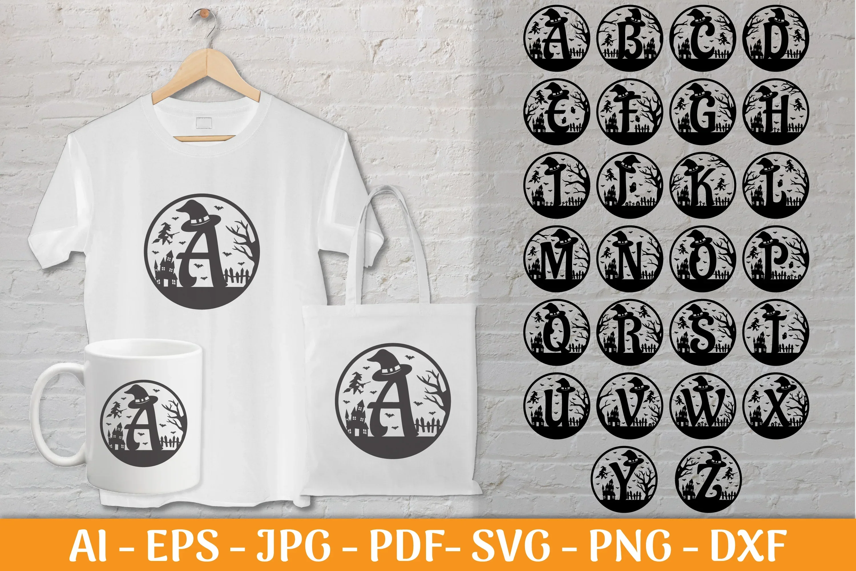 Alphabet Halloween SVG Bundle - Image 2