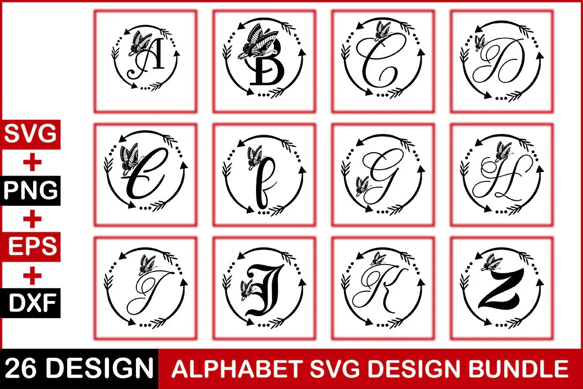 Alphabet SVG Bundle - Image 2