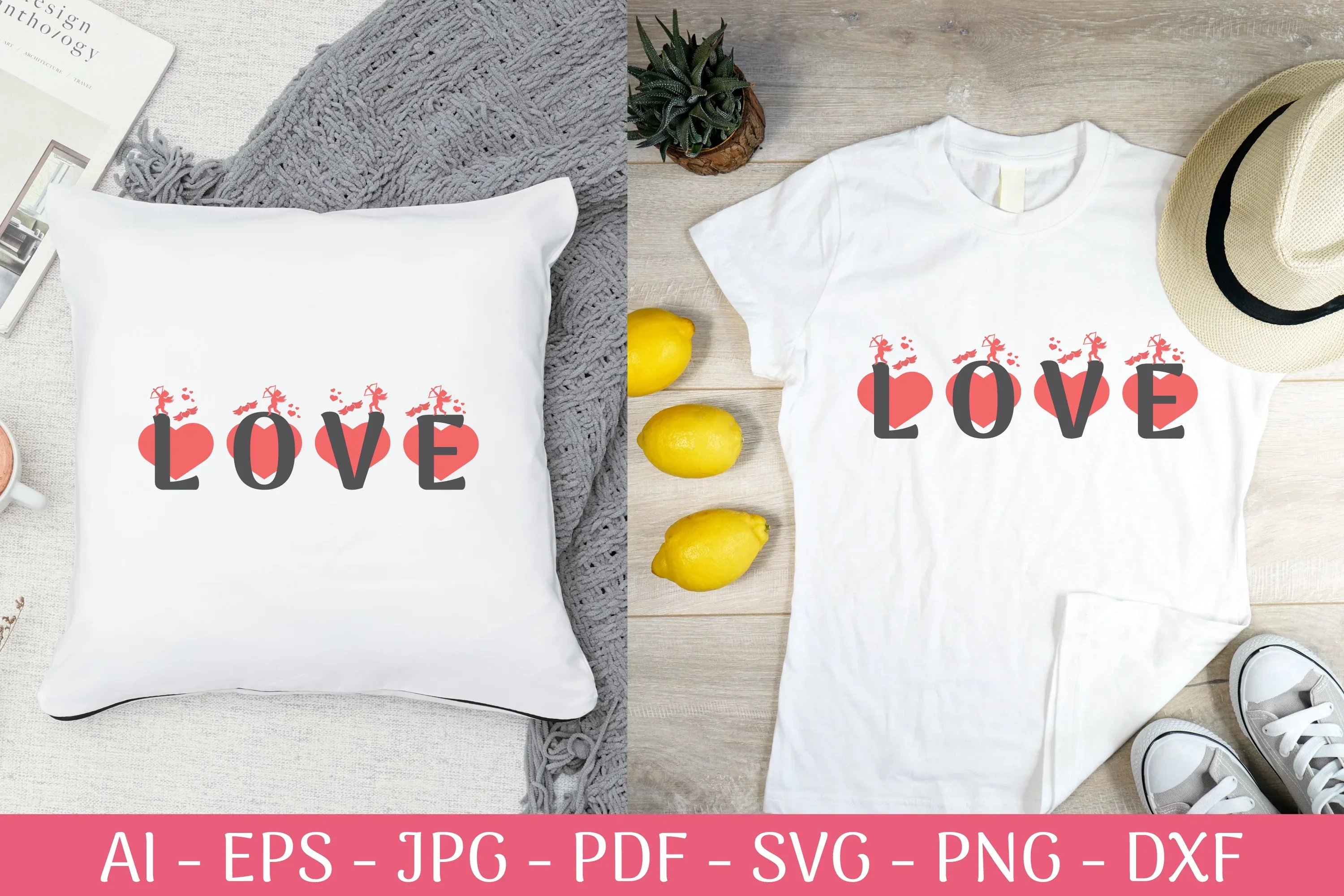 Alphabet Valentine SVG Bundle - Image 2