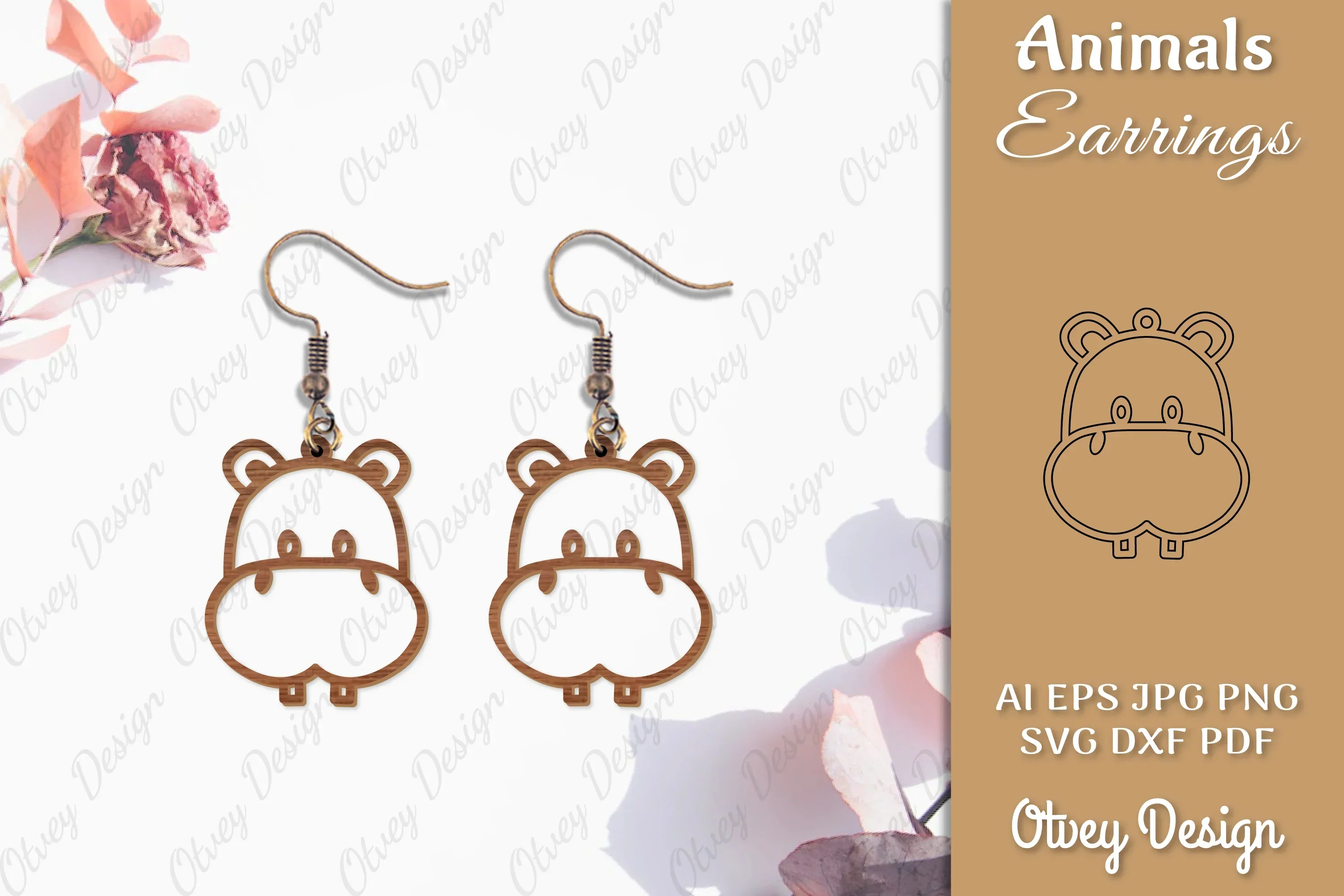 Animal Earrings SVG Bundle