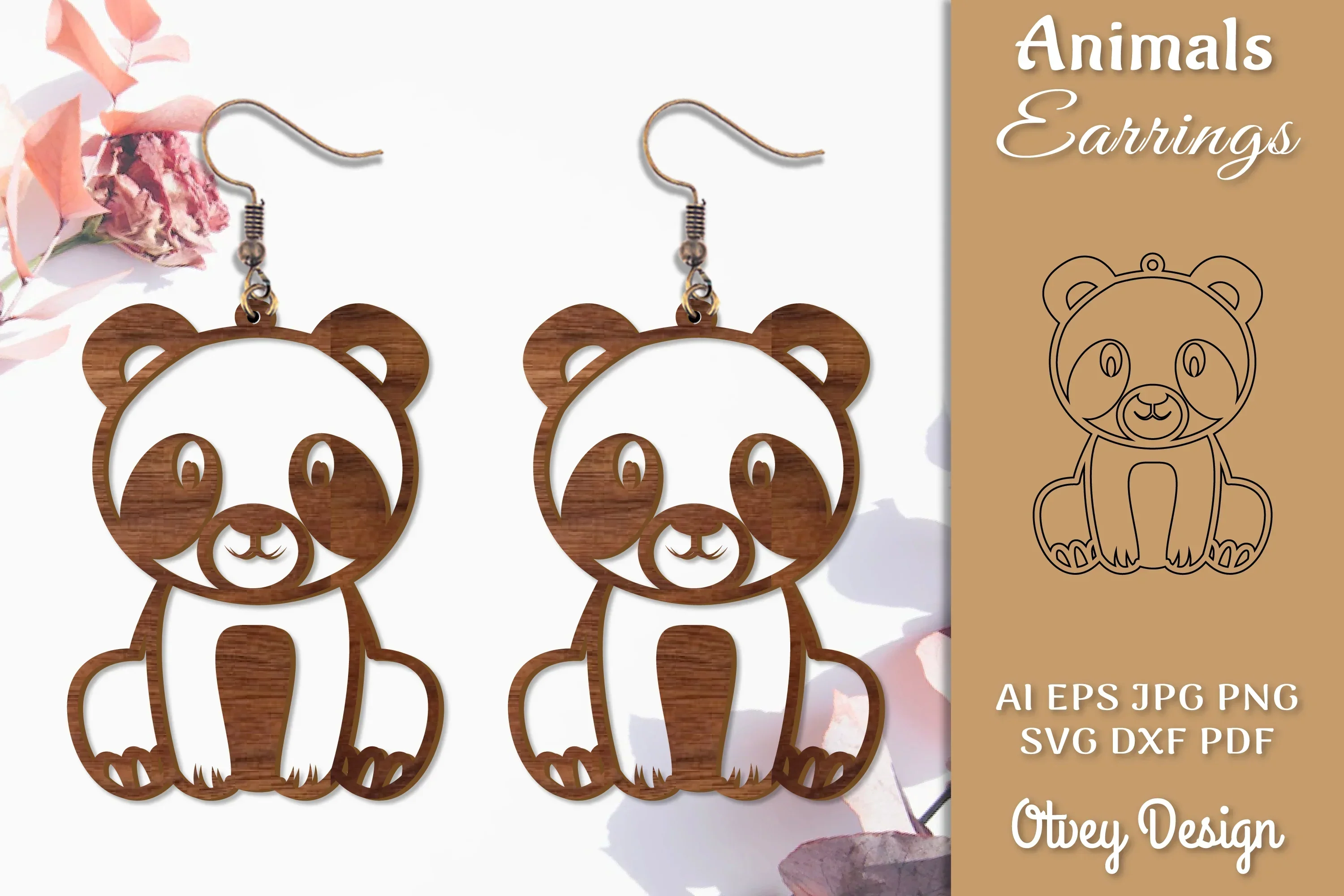 Animal Earrings SVG Bundle