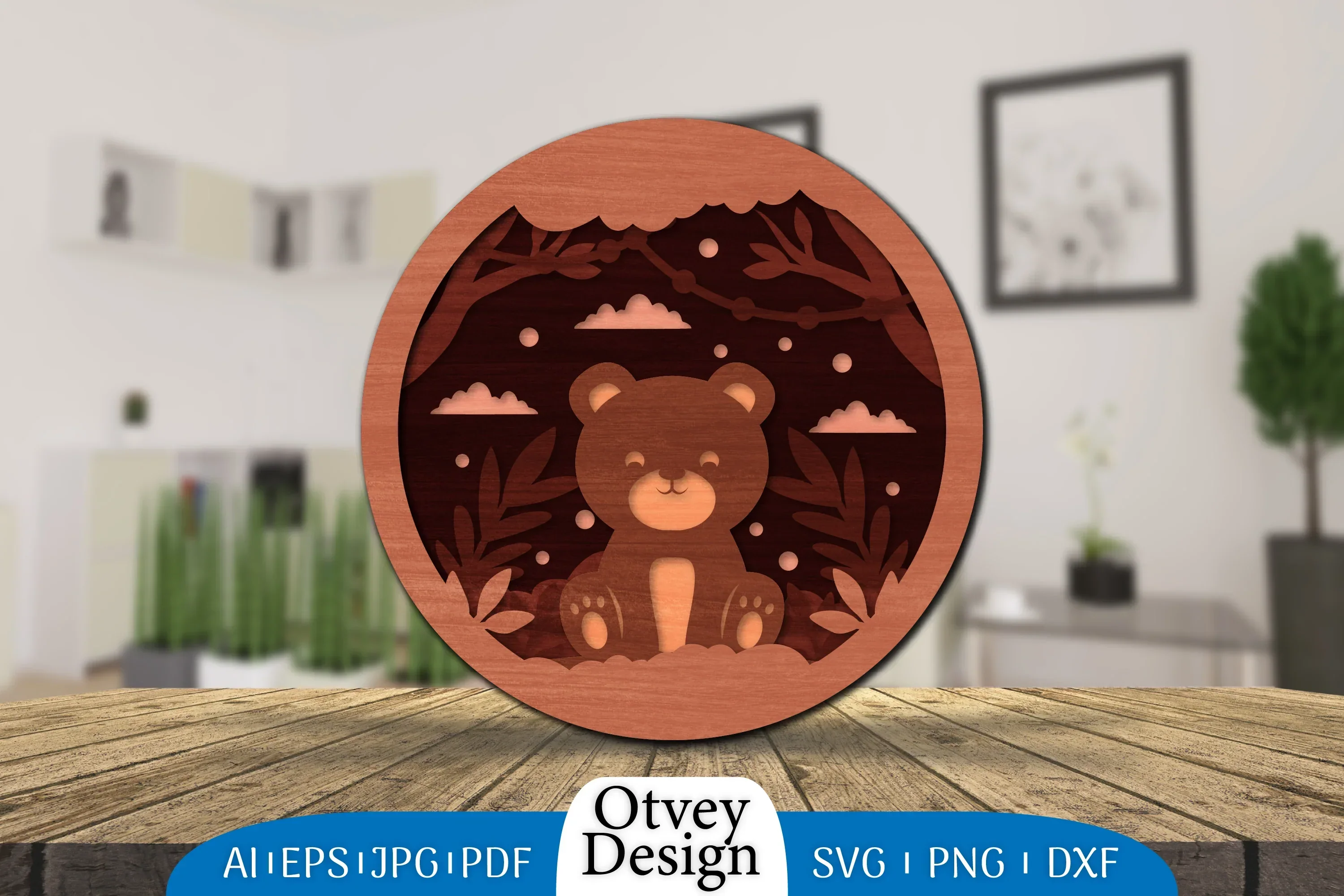 Animals 3D Layered Lasercut SVG Bundle