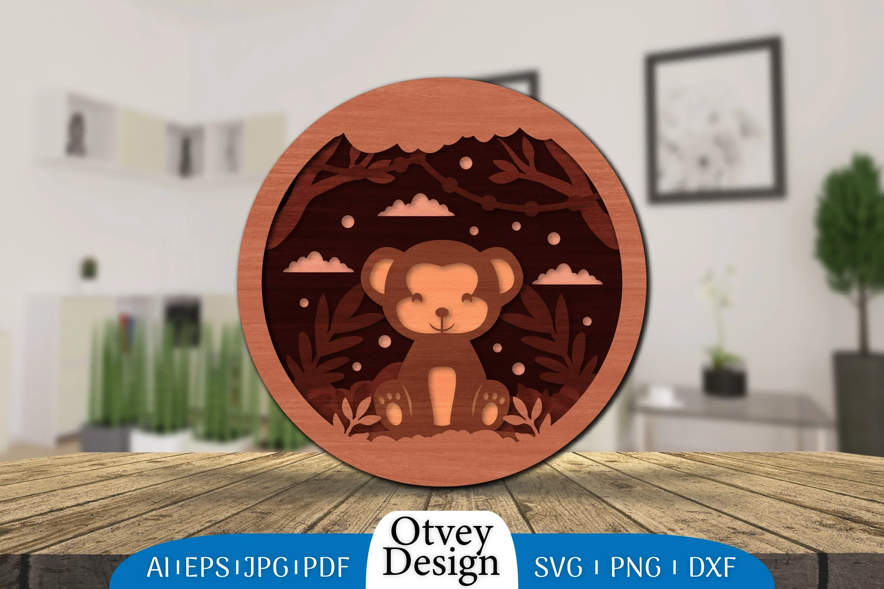 Animals 3D Layered Lasercut SVG Bundle