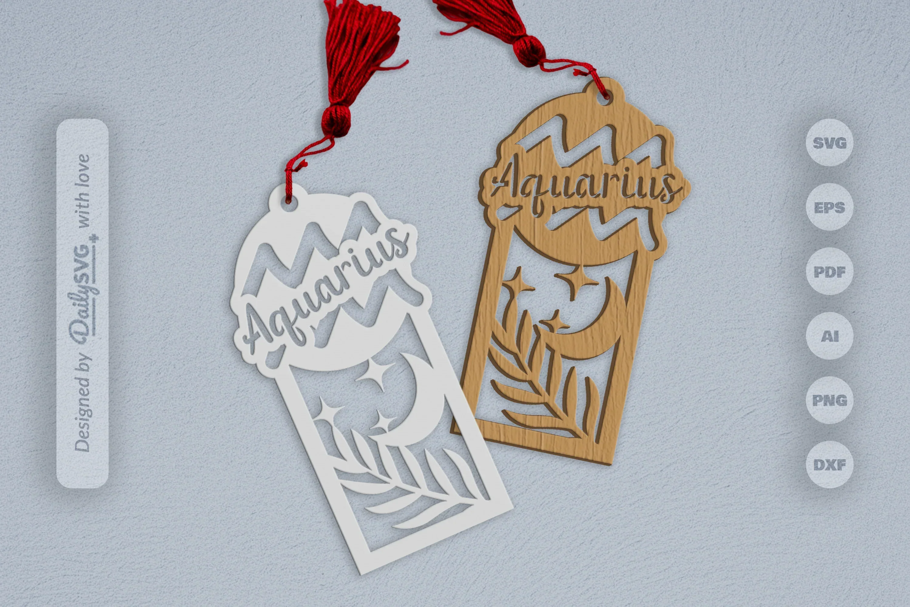 Aquarius Zodiac Laser Cut SVG Bundle