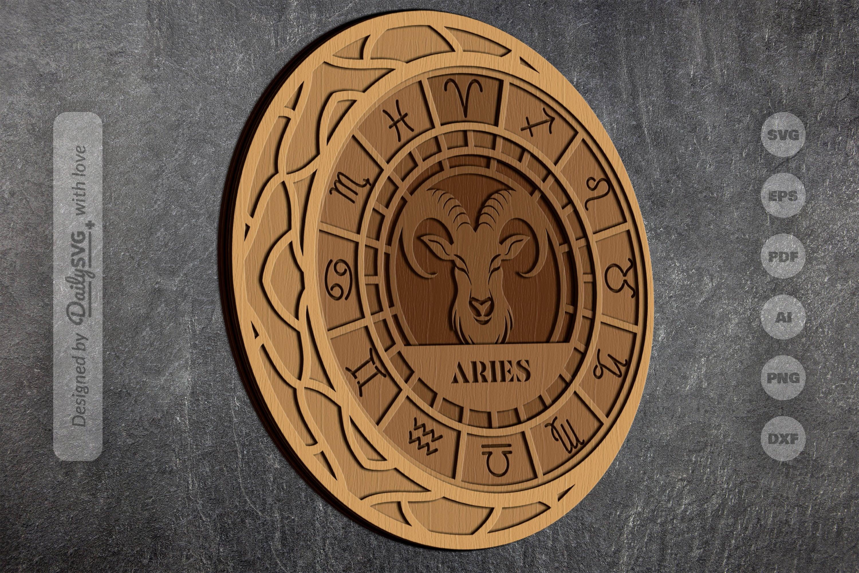 Aries Zodiac Laser Cut SVG Bundle - Image 3
