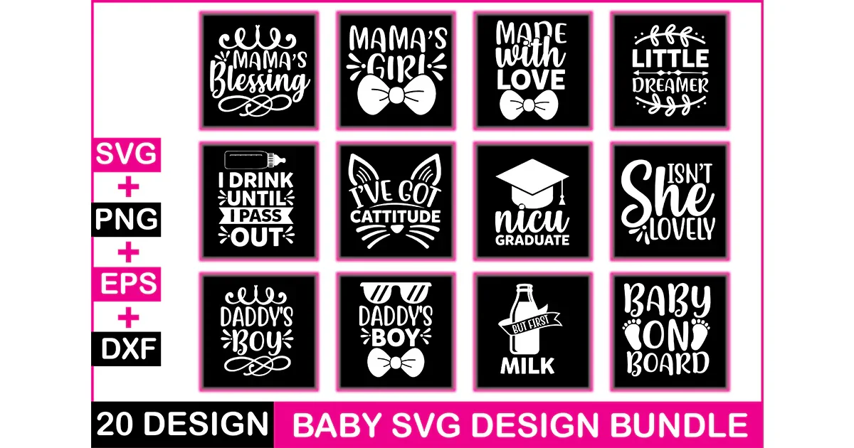 Baby 20 SVG Bundle - Image 2