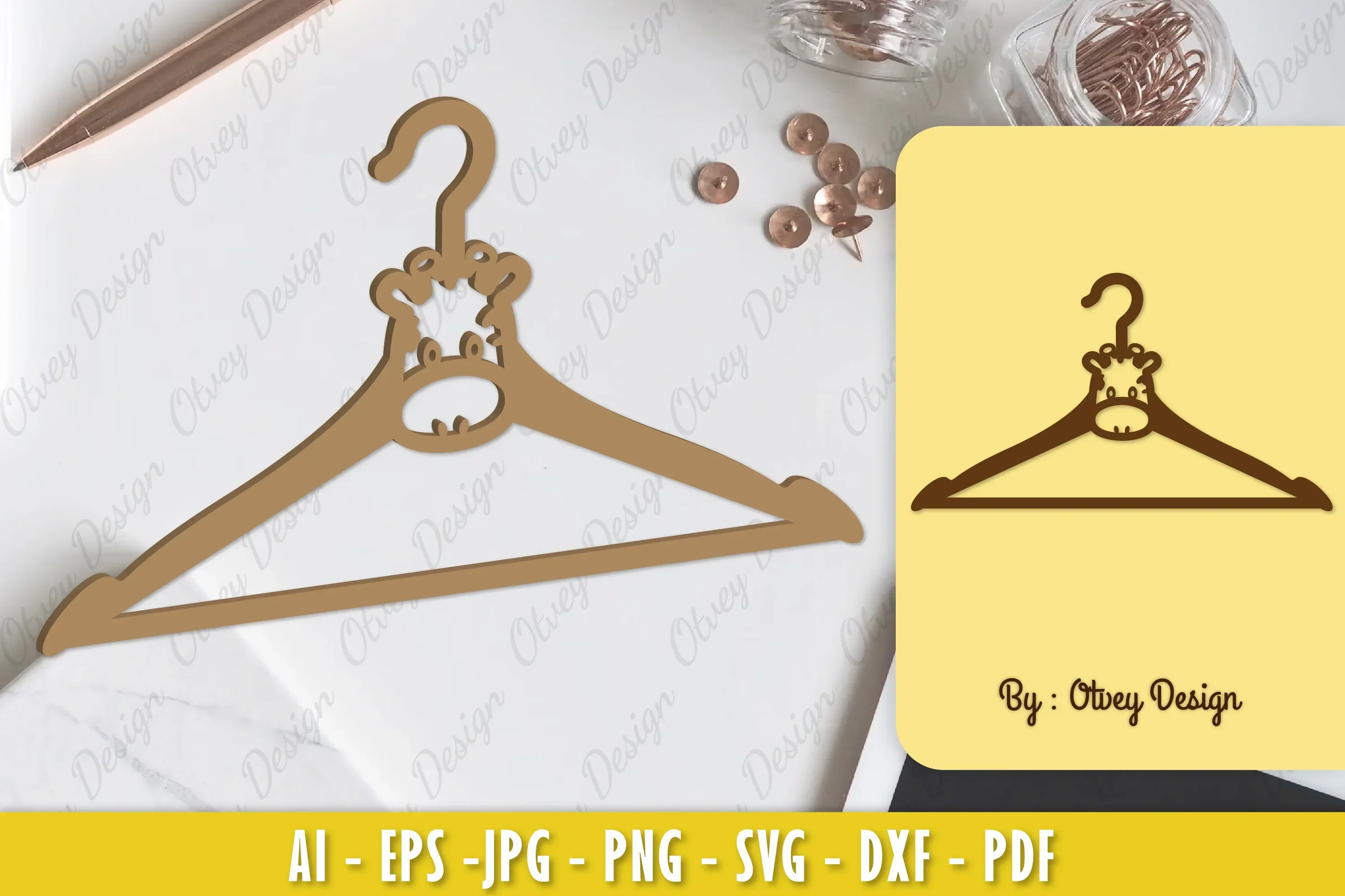 Baby Animals Hanger Laser Cut SVG Bundle