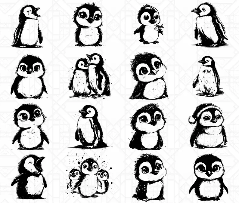 Baby Penguins SVG Bundle - Image 4