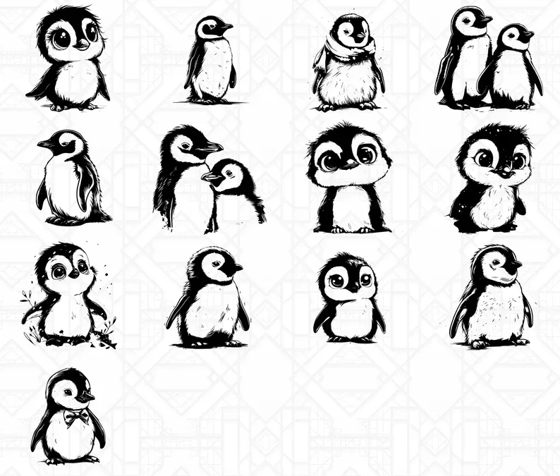 Baby Penguins SVG Bundle - Image 5