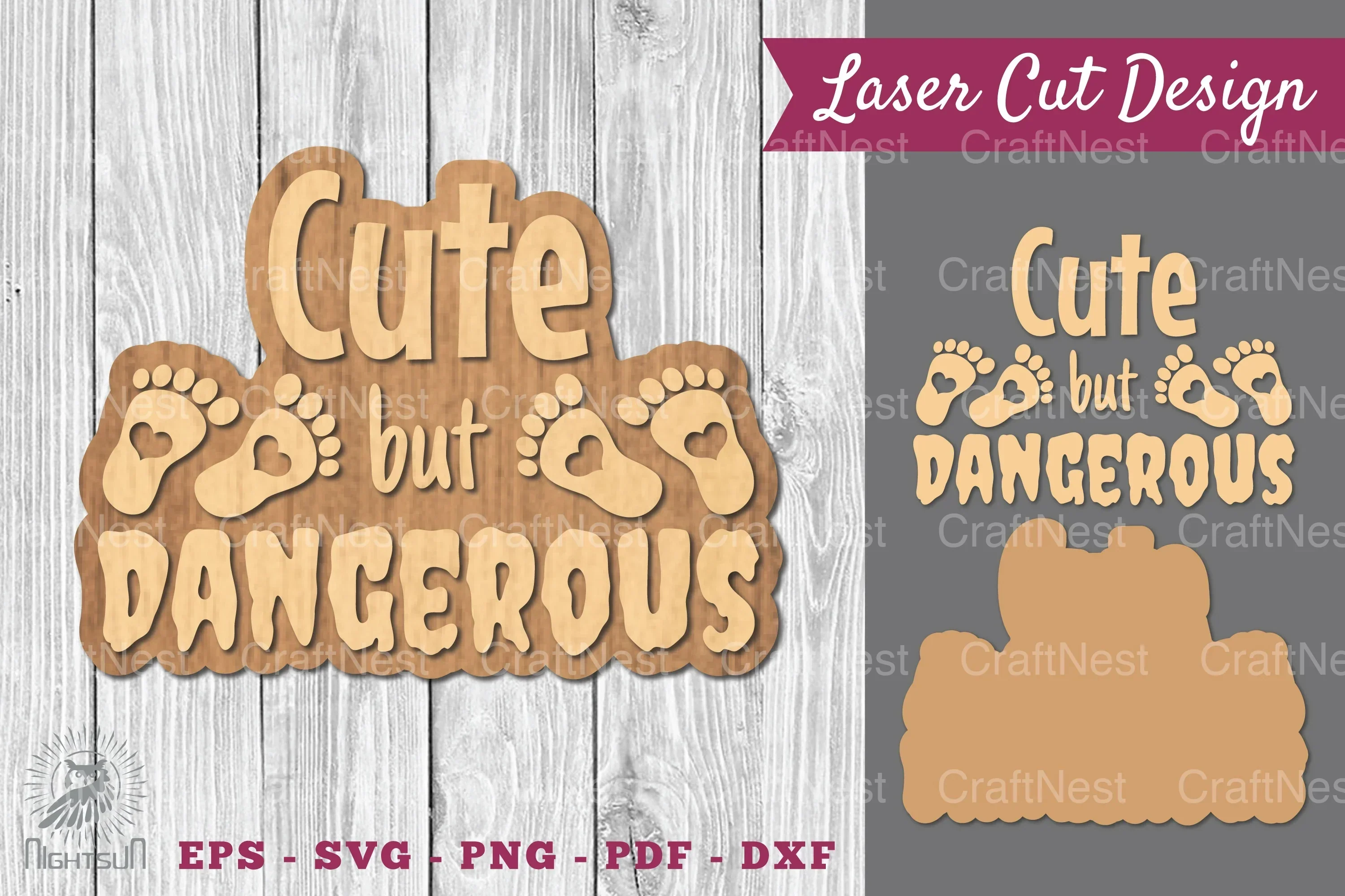 Baby Quotes Laser Cut Decoration Clipart Bundle