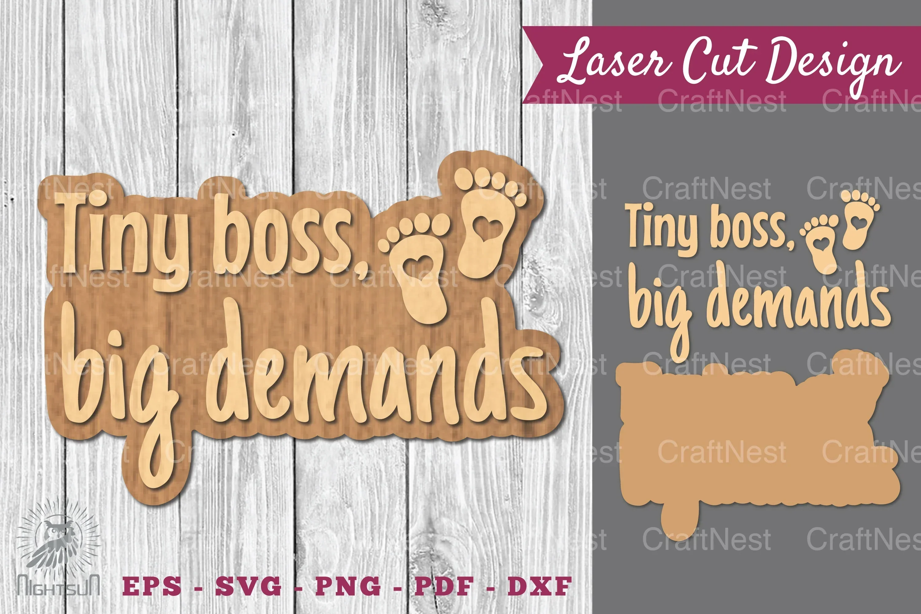 Baby Quotes Laser Cut Decoration Clipart Bundle
