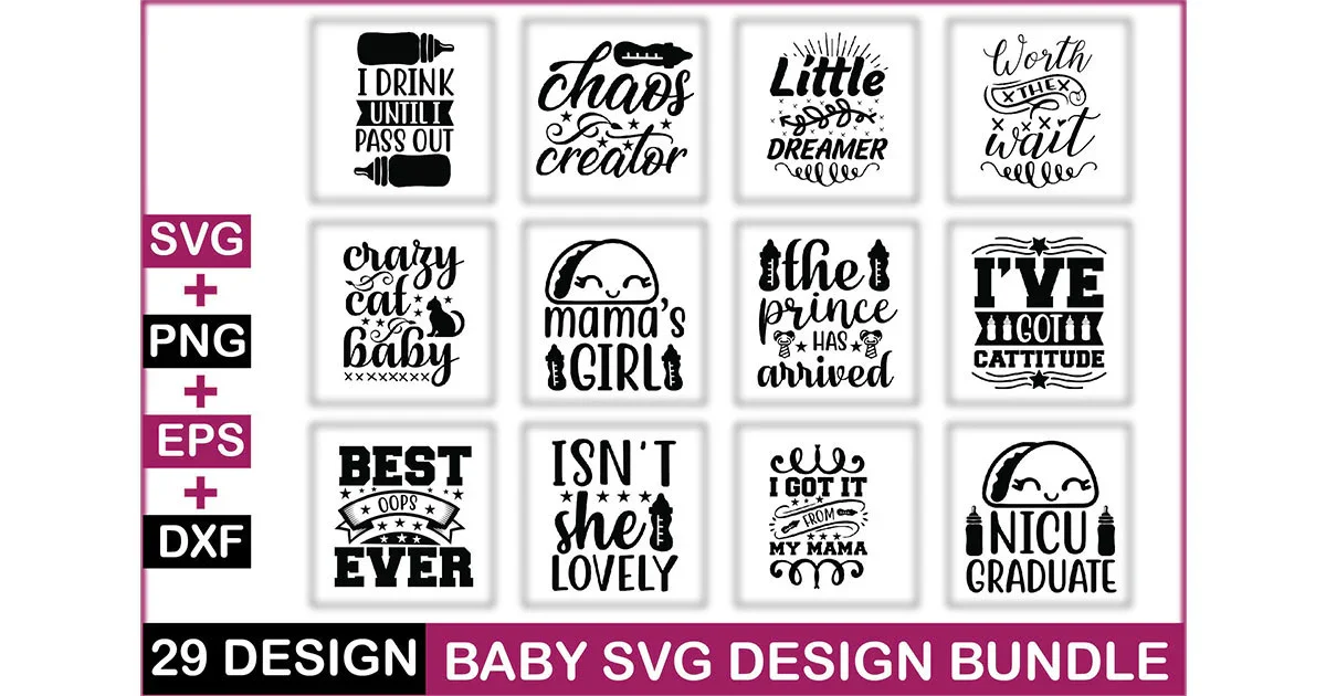 Baby SVG Bundle - Image 3
