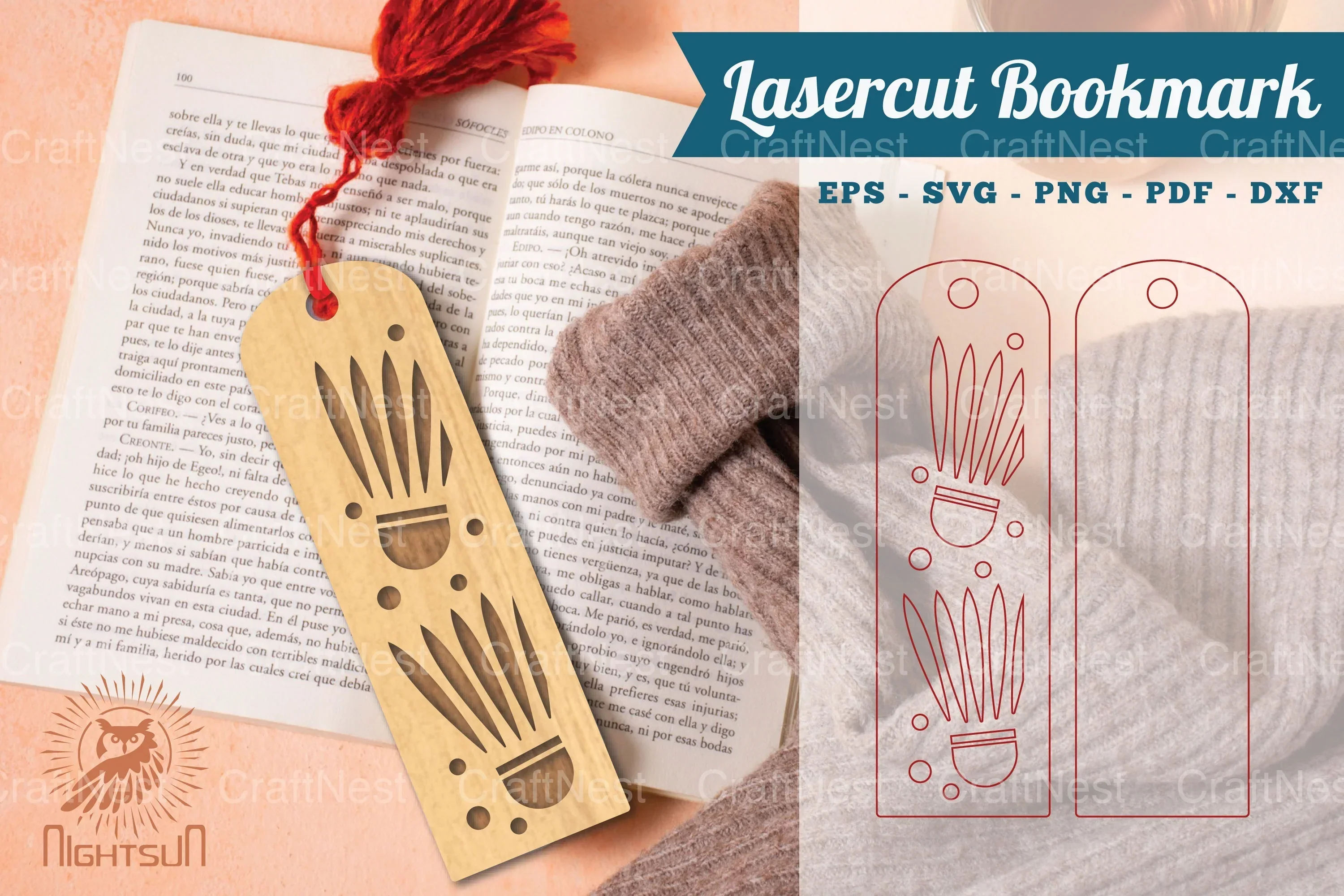 Badminton Ball Laser Cut Bookmarks Bundle