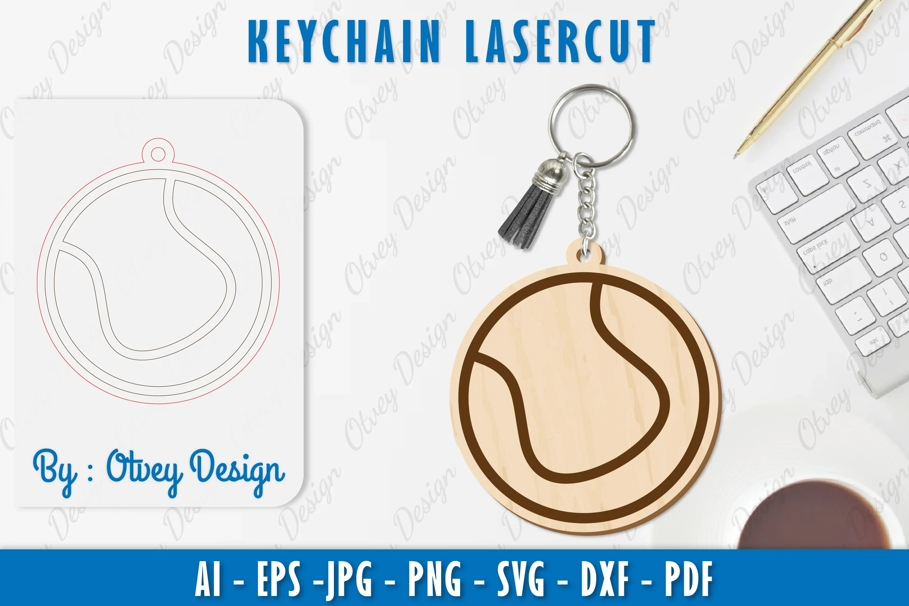 Ball Keychain SVG Bundle