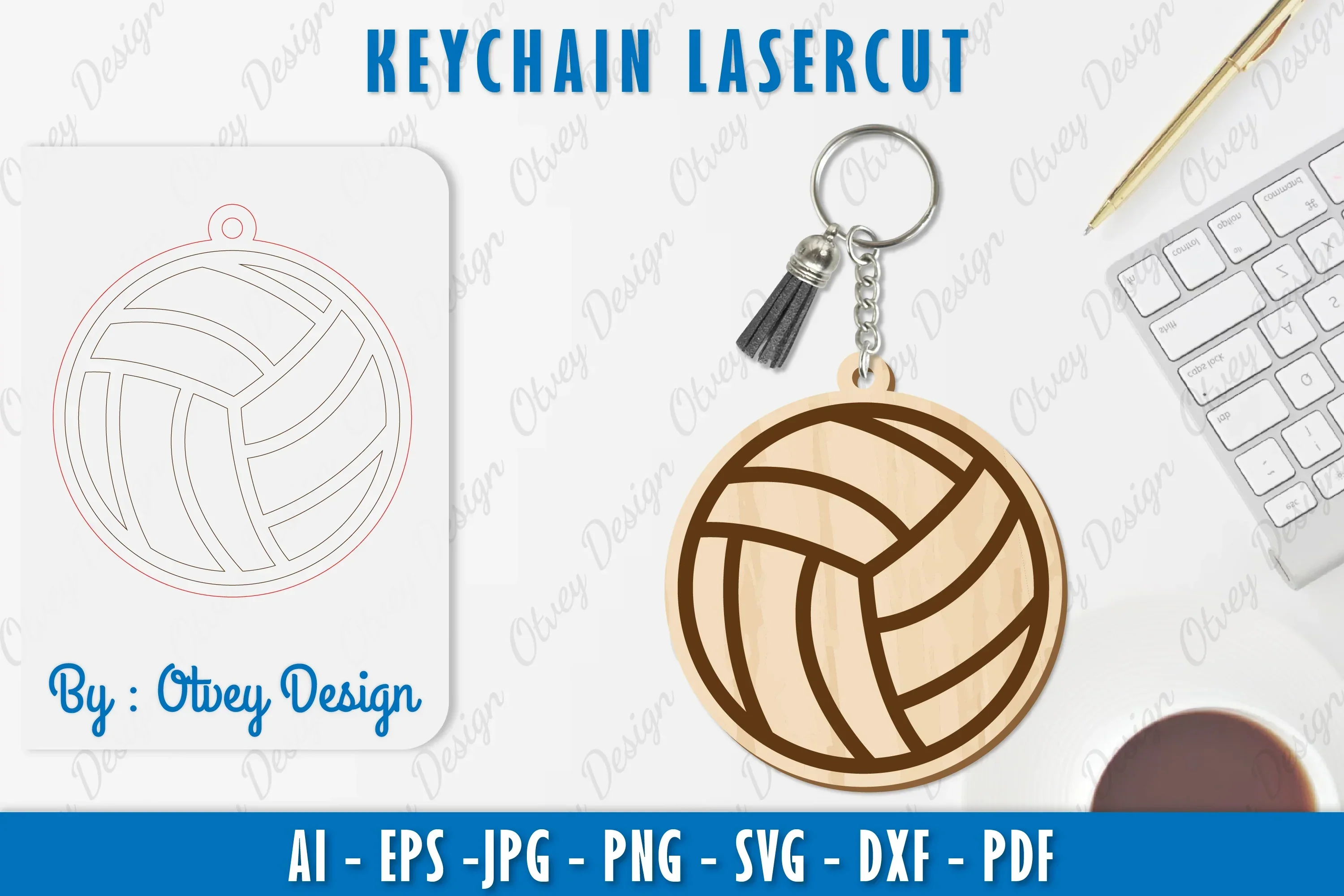 Ball Keychain SVG Bundle