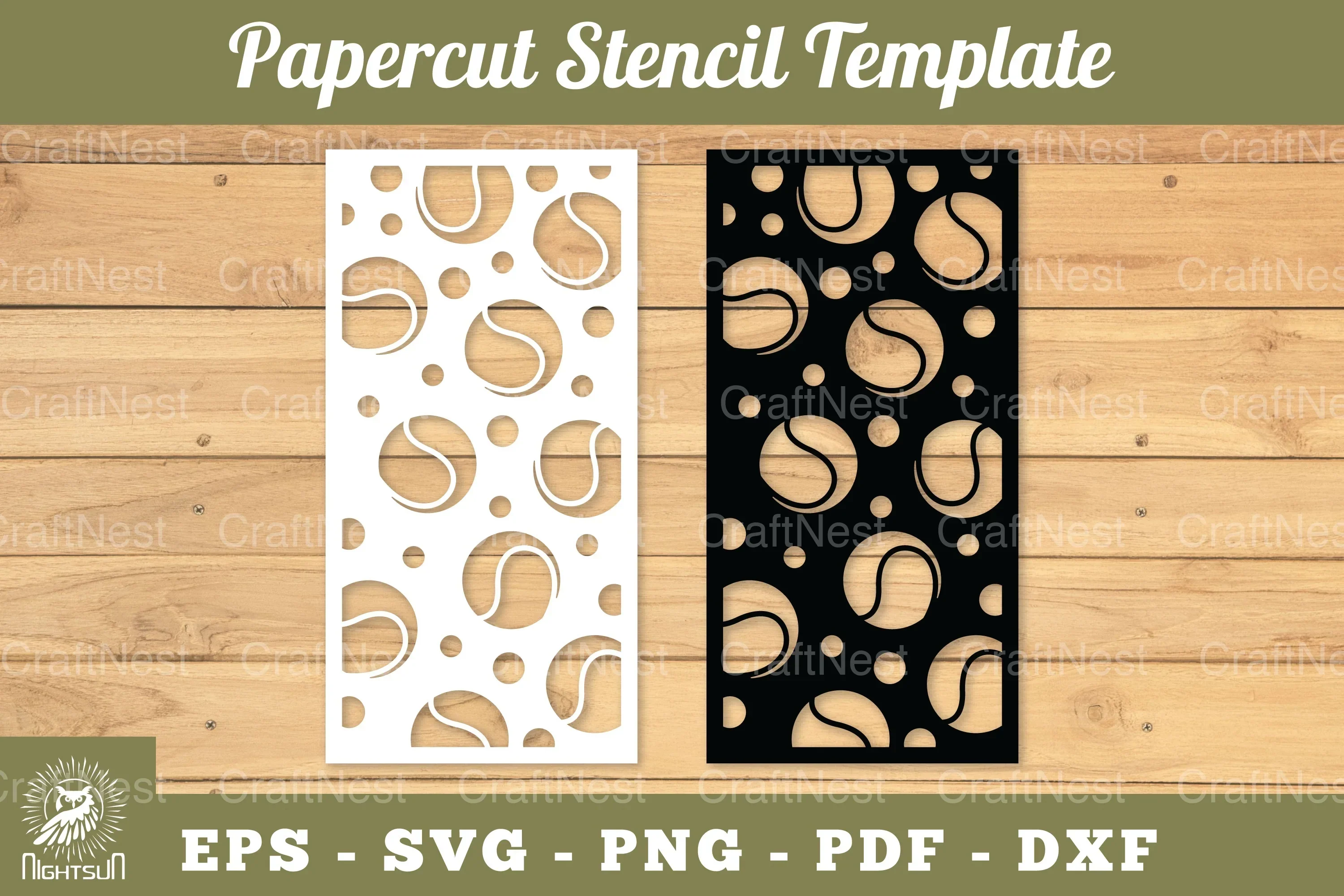 Baseball Papercut Stencil Template Bundle
