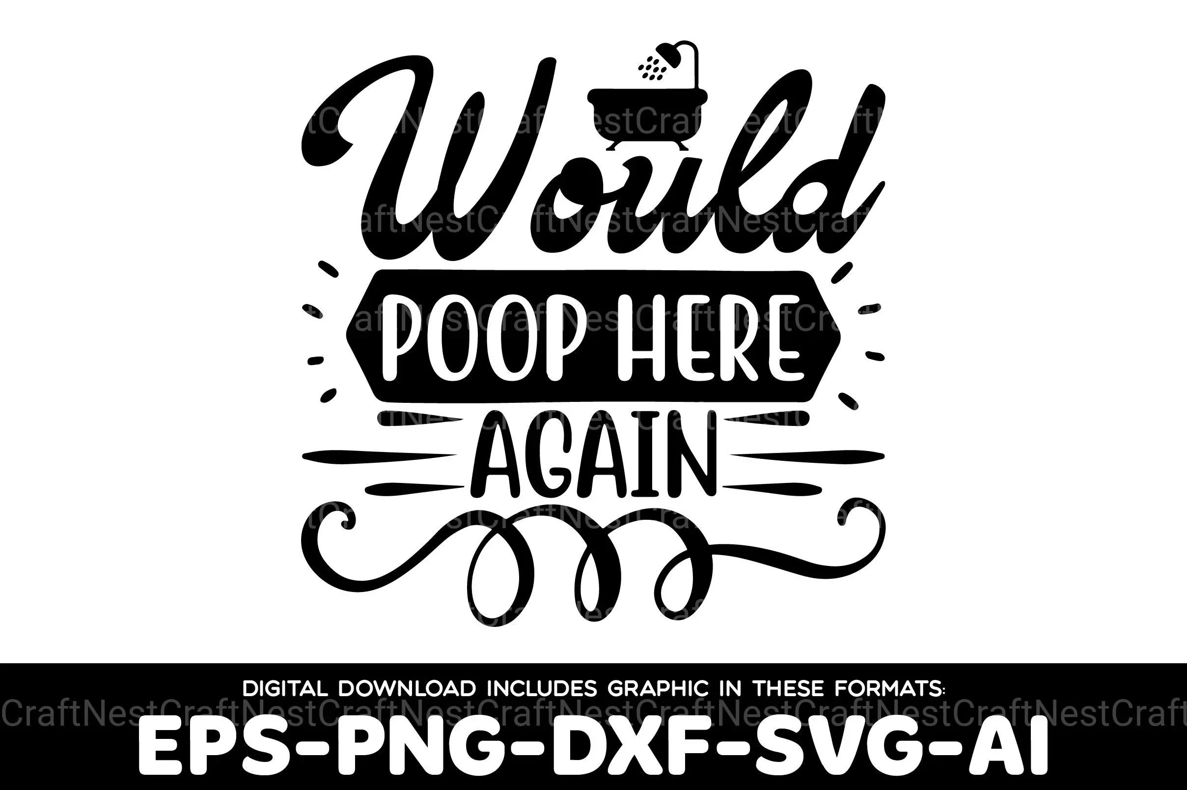 Bathroom SVG Bundle - Image 3