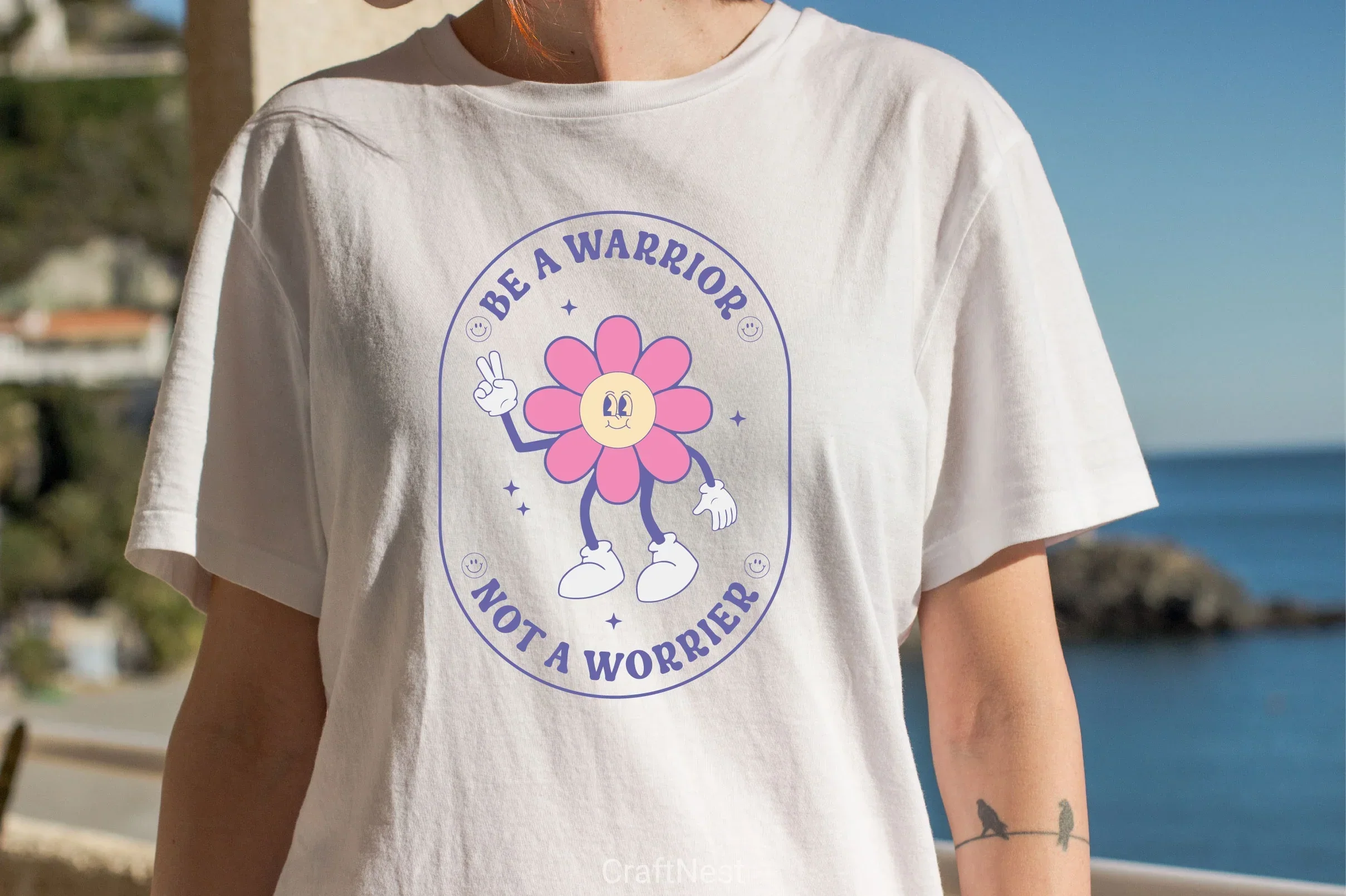 Be A Warrior Not A Worrier SVG Bundle - Image 2