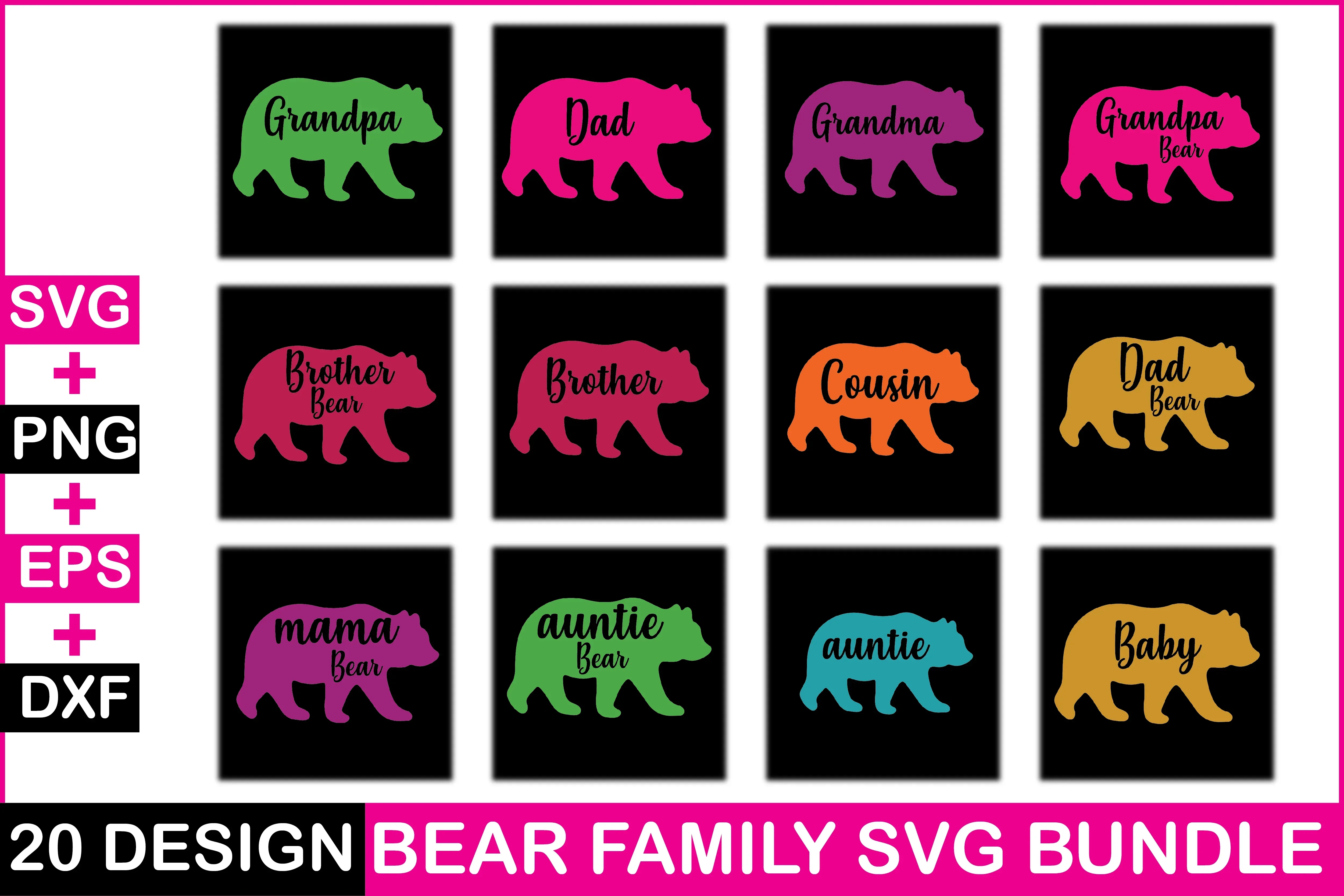 Bear Family SVG Bundle