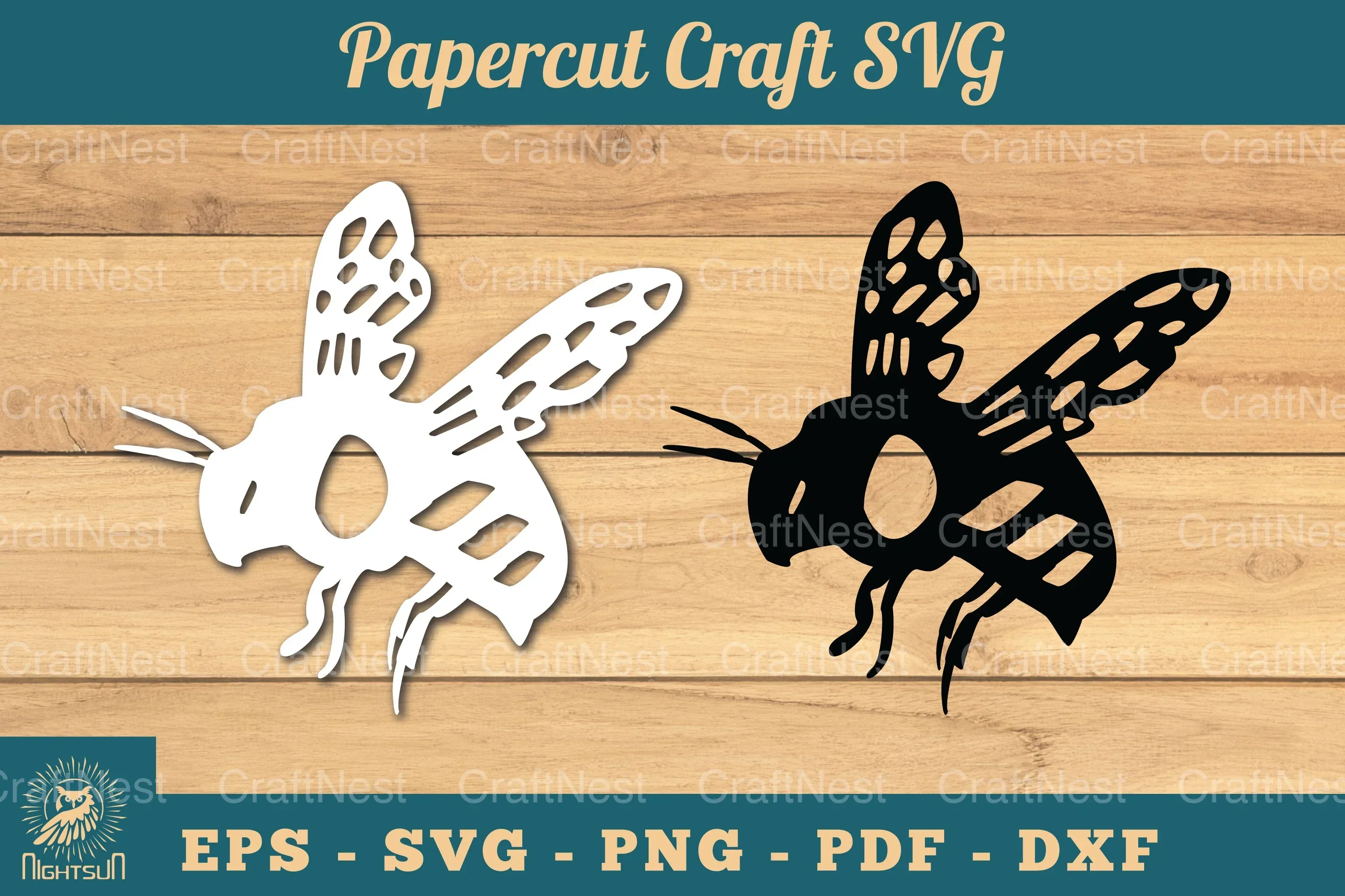 Bee Paper Cutting Craft SVG Bundle