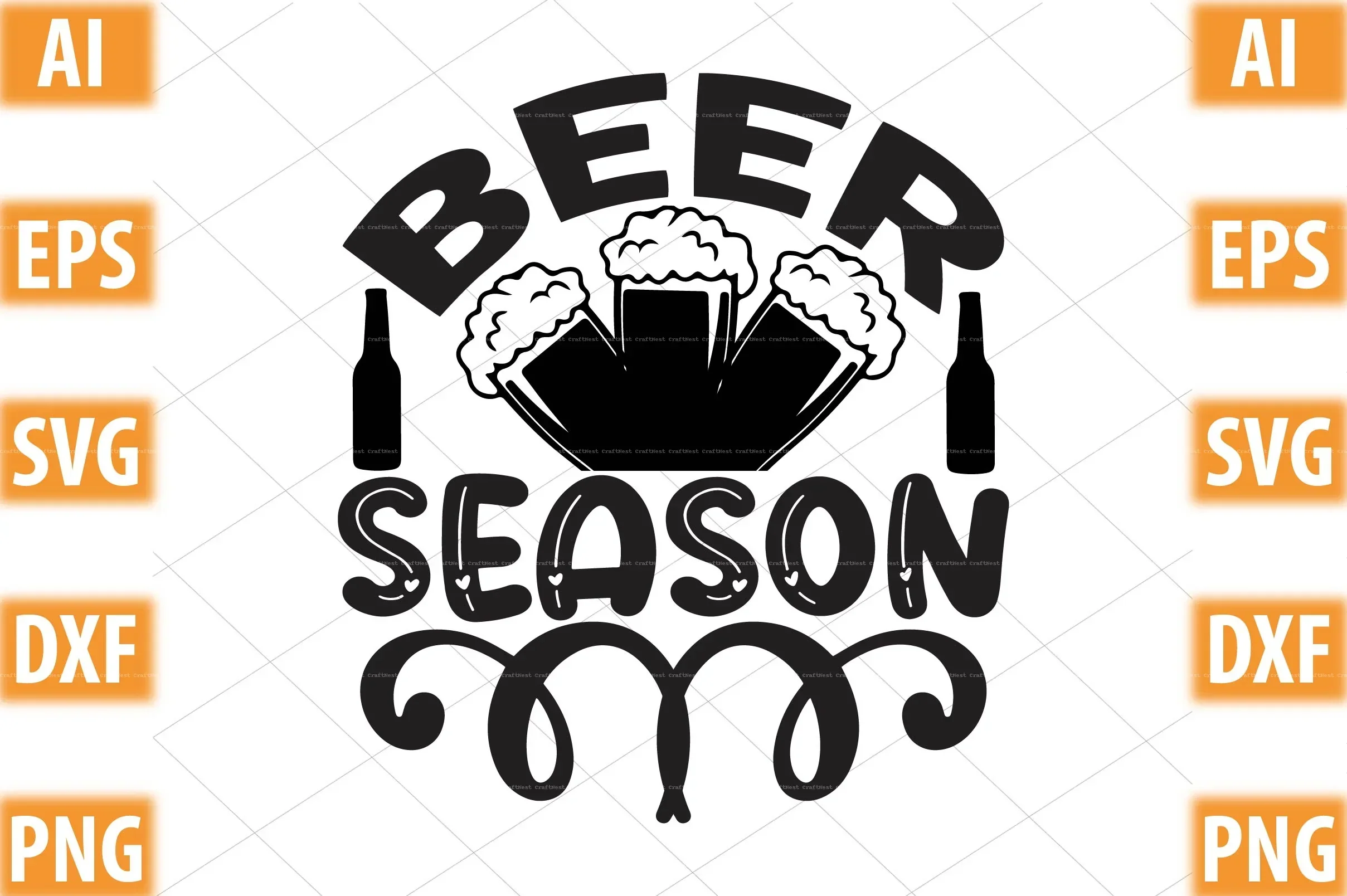 Beer Design SVG Bundle for Crafting - Image 11