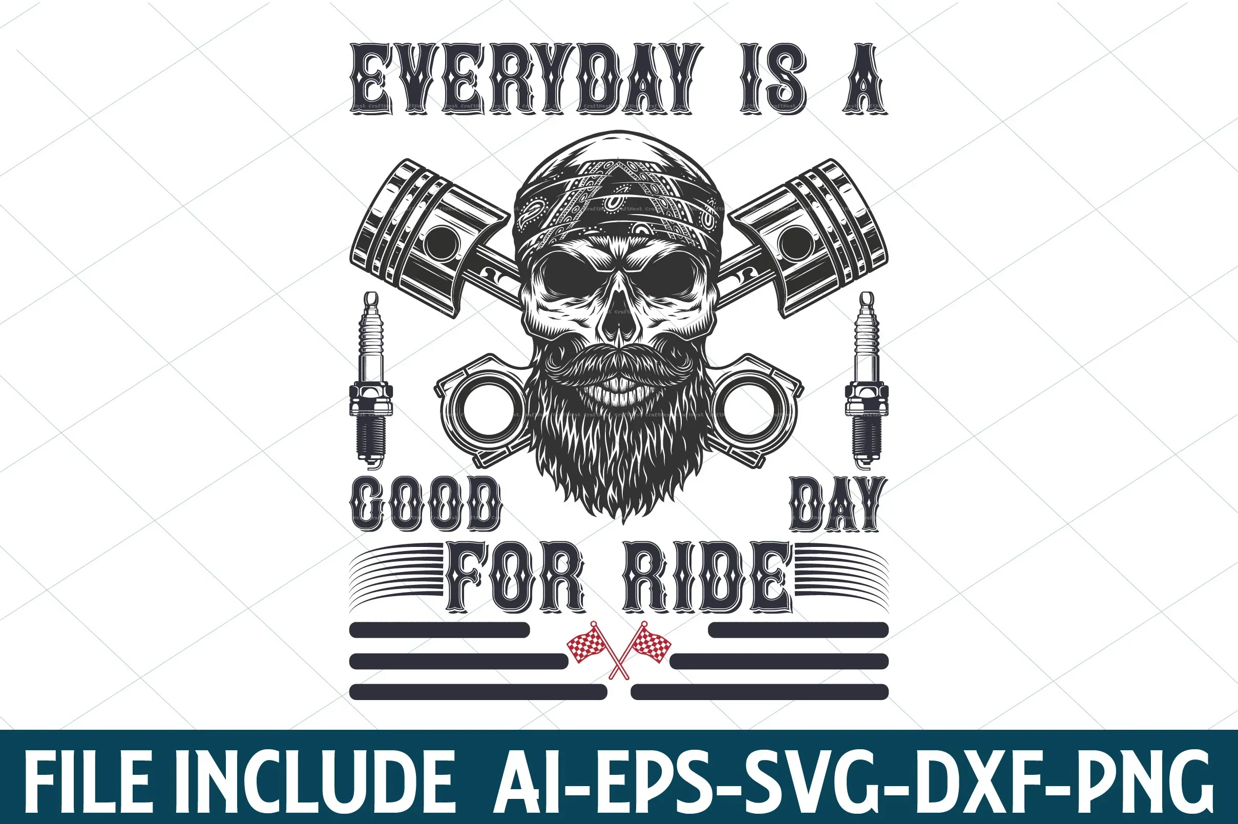 Bikes T-Shirt Design SVG Bundle - Image 5