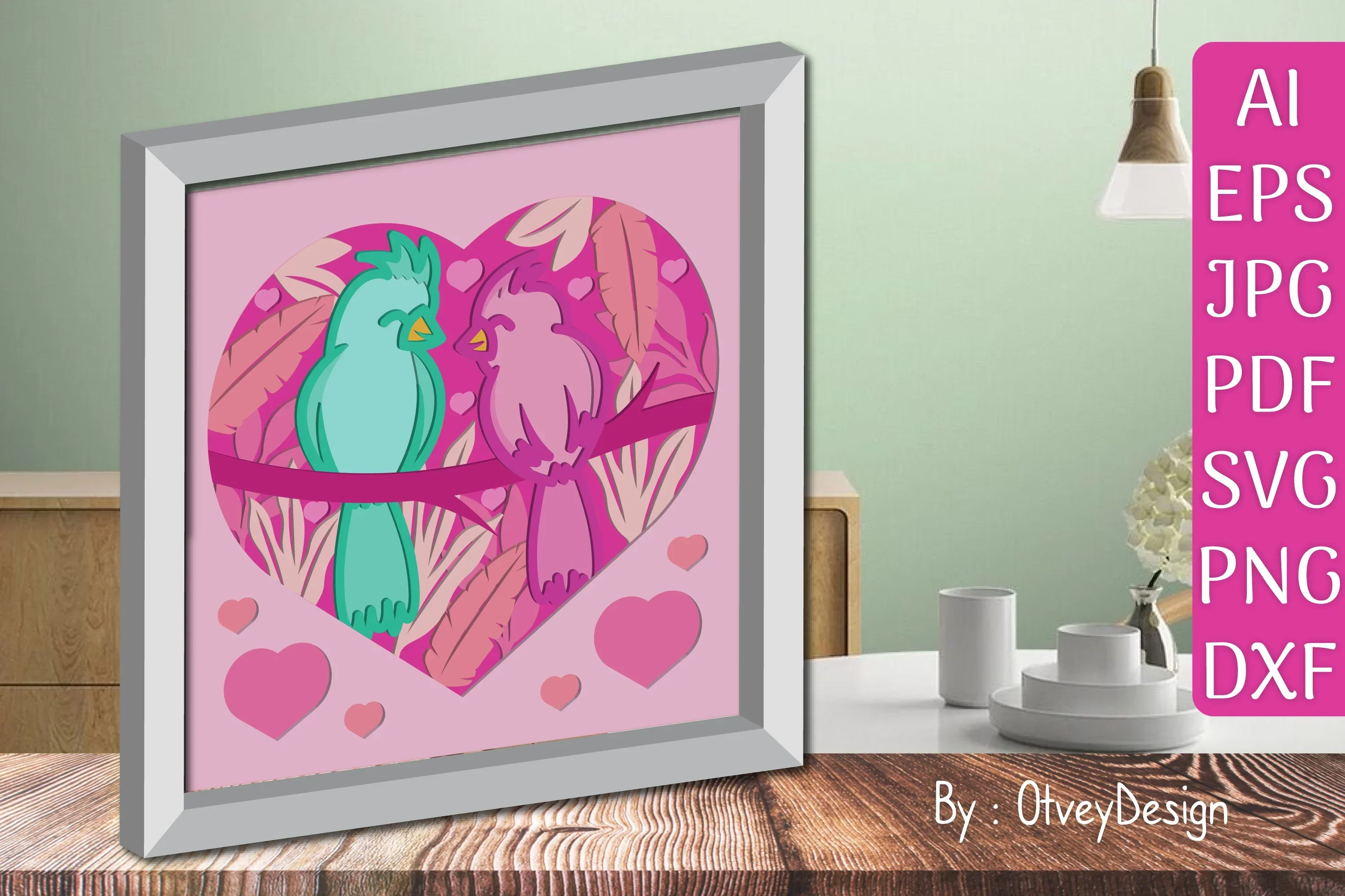 Bird Couple Love SVG Bundle