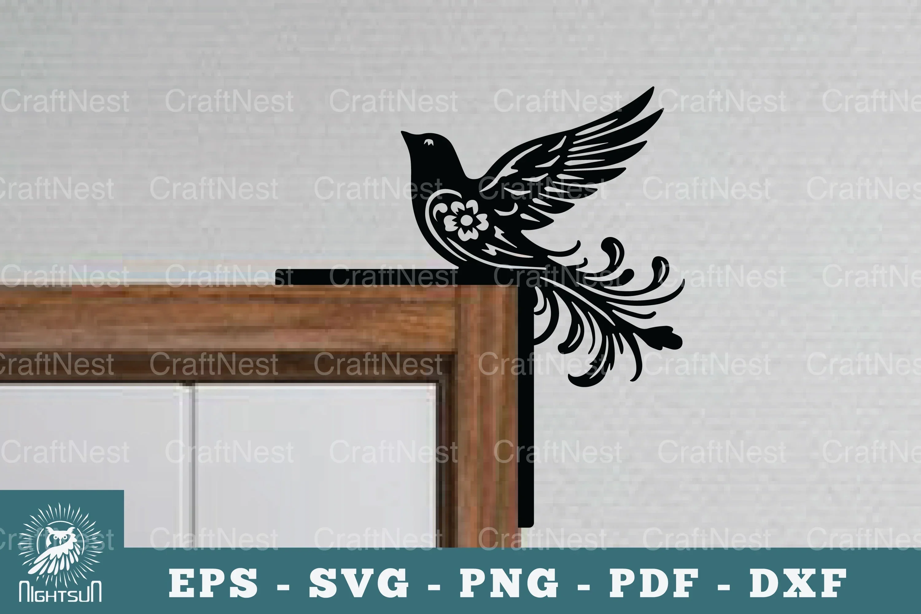 Bird Door Corner Lasercut SVG Bundle