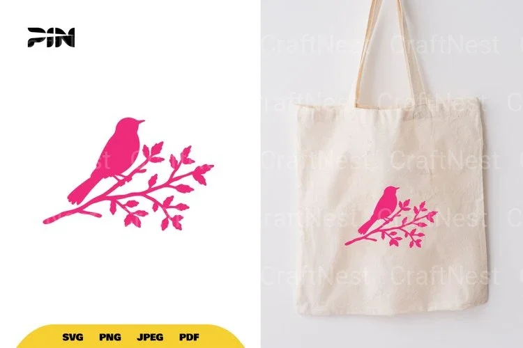 Bird on Branch SVG Bundle