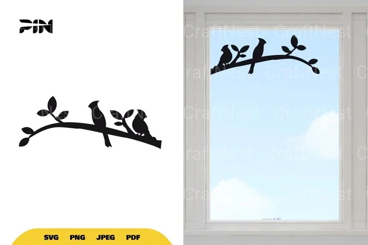 Bird on Branch SVG Bundle