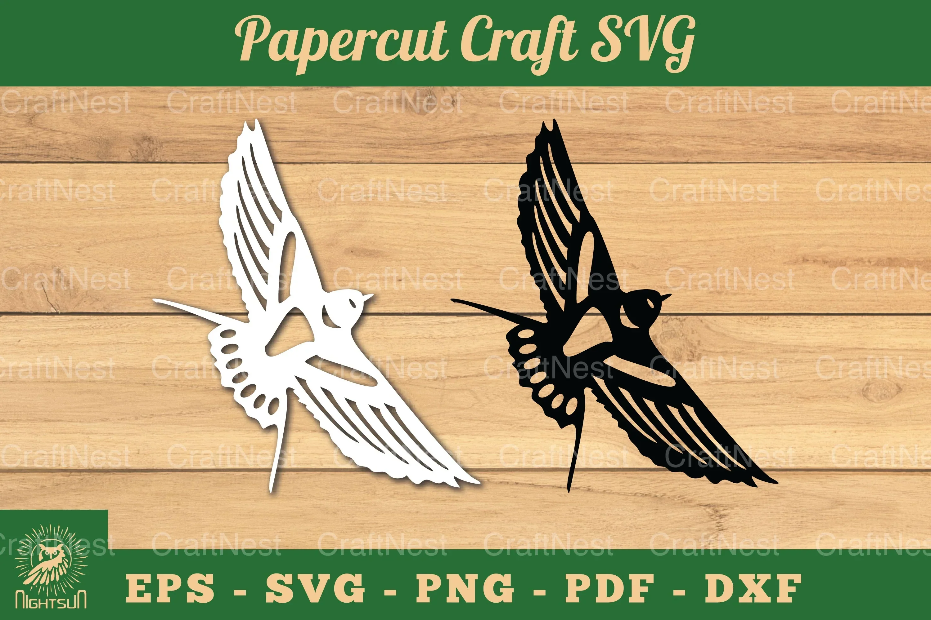 Bird Paper Cutting Craft Clipart Bundle