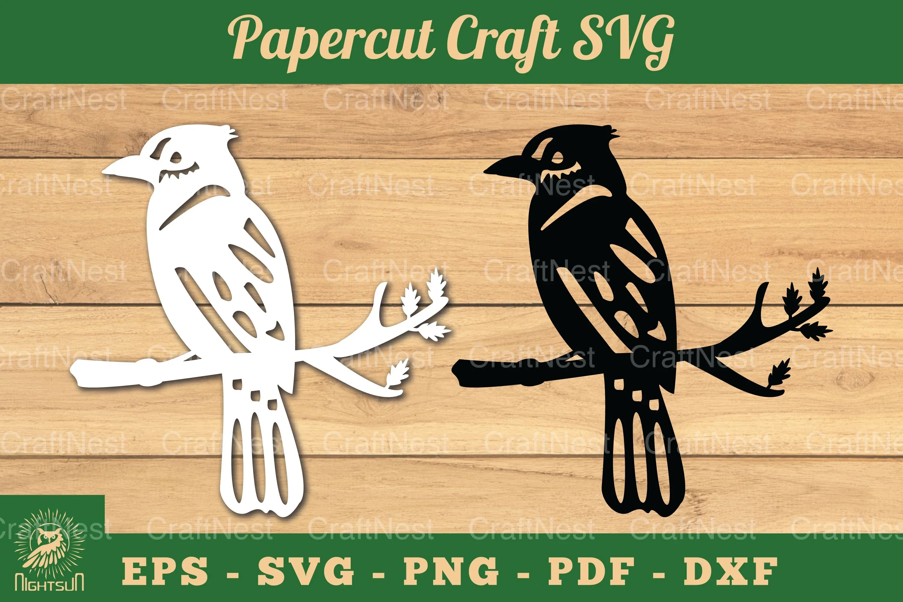 Bird Paper Cutting Craft Clipart Bundle