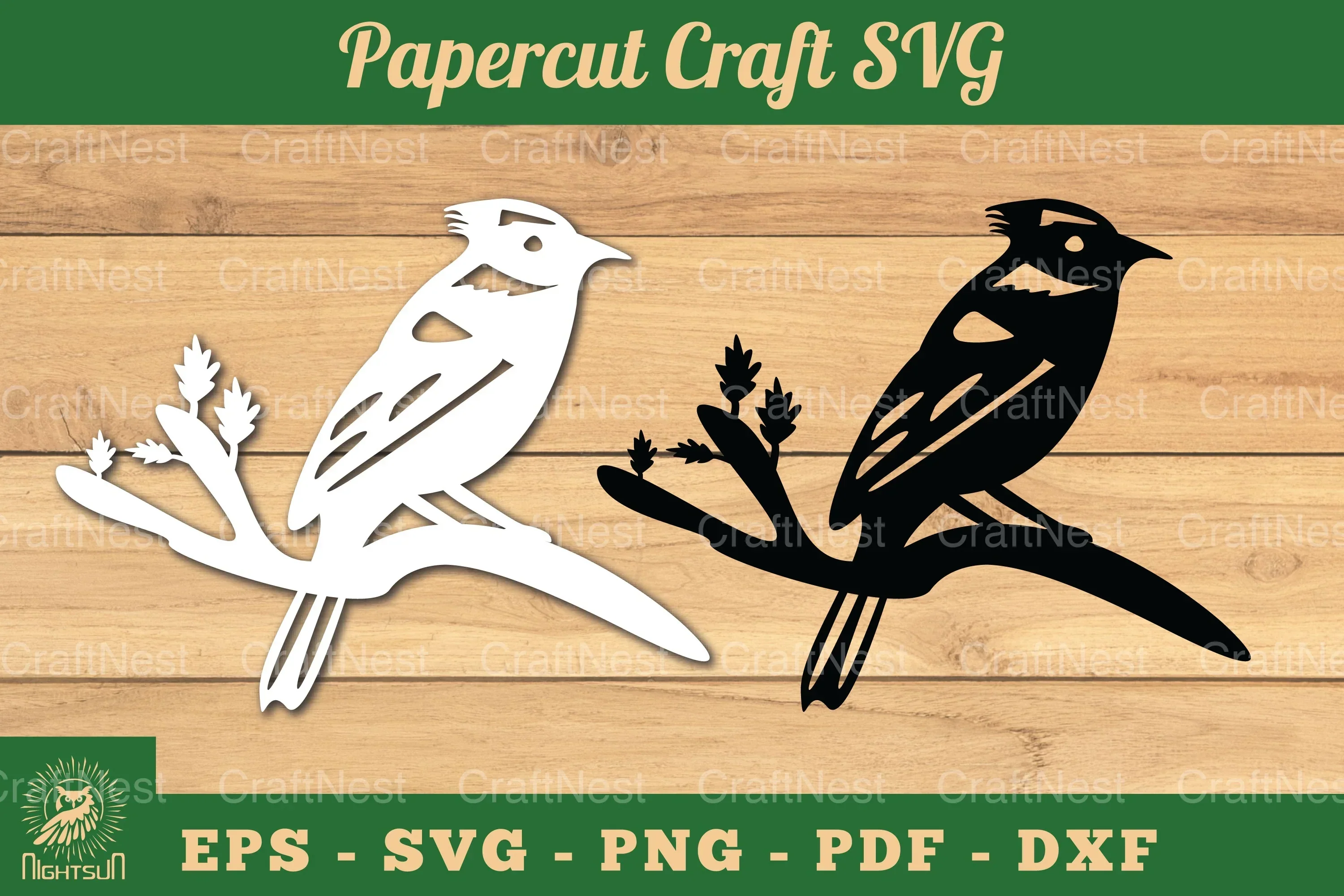 Bird Paper Cutting Craft Clipart Bundle