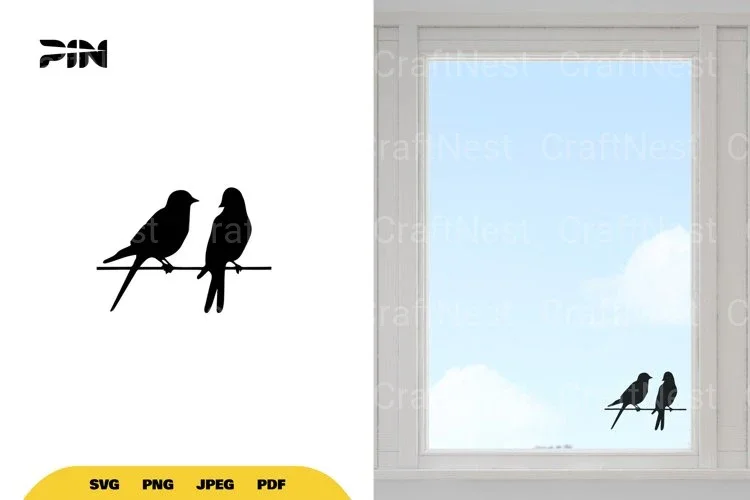 Birds on Wire SVG Bundle
