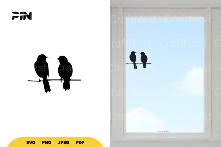 Birds on Wire SVG Bundle