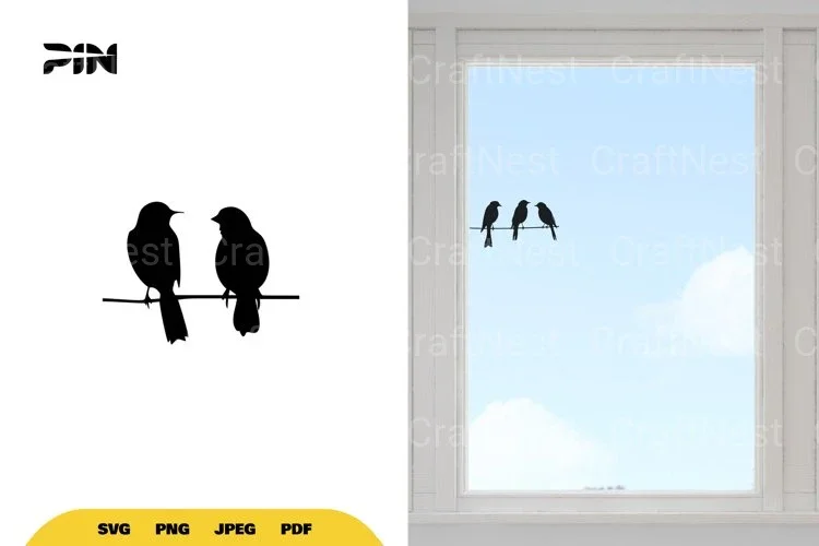 Birds on Wire SVG Bundle