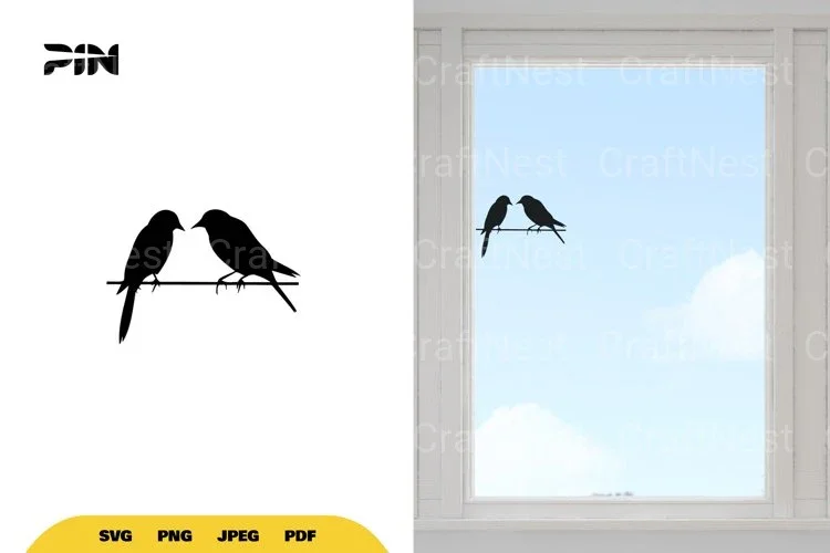 Birds on Wire SVG Bundle