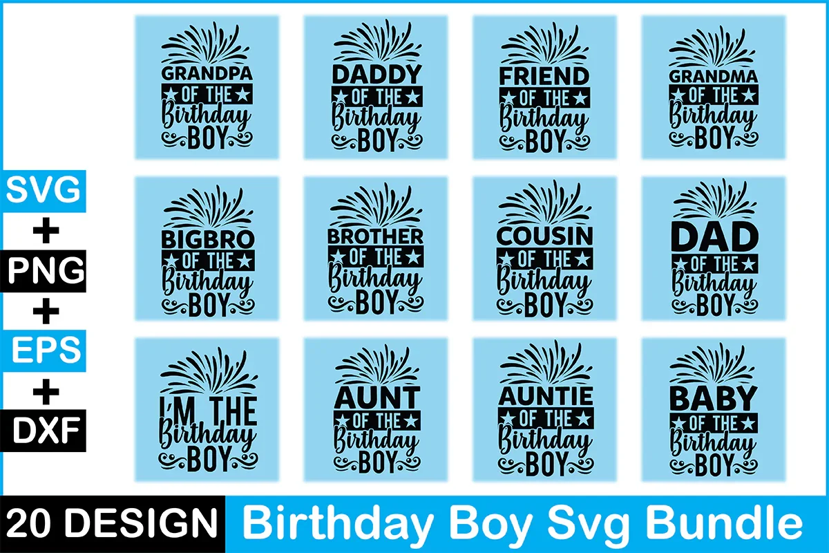 Birthday Boy SVG Bundle - Image 2