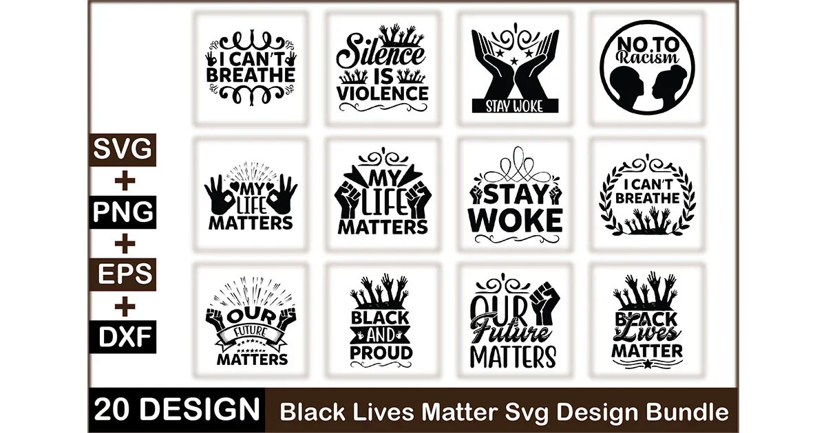 Black Lives Matter SVG Bundle - Image 3