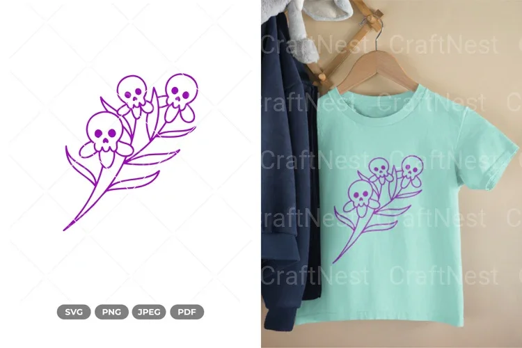 Blooming Skull SVG Bundle