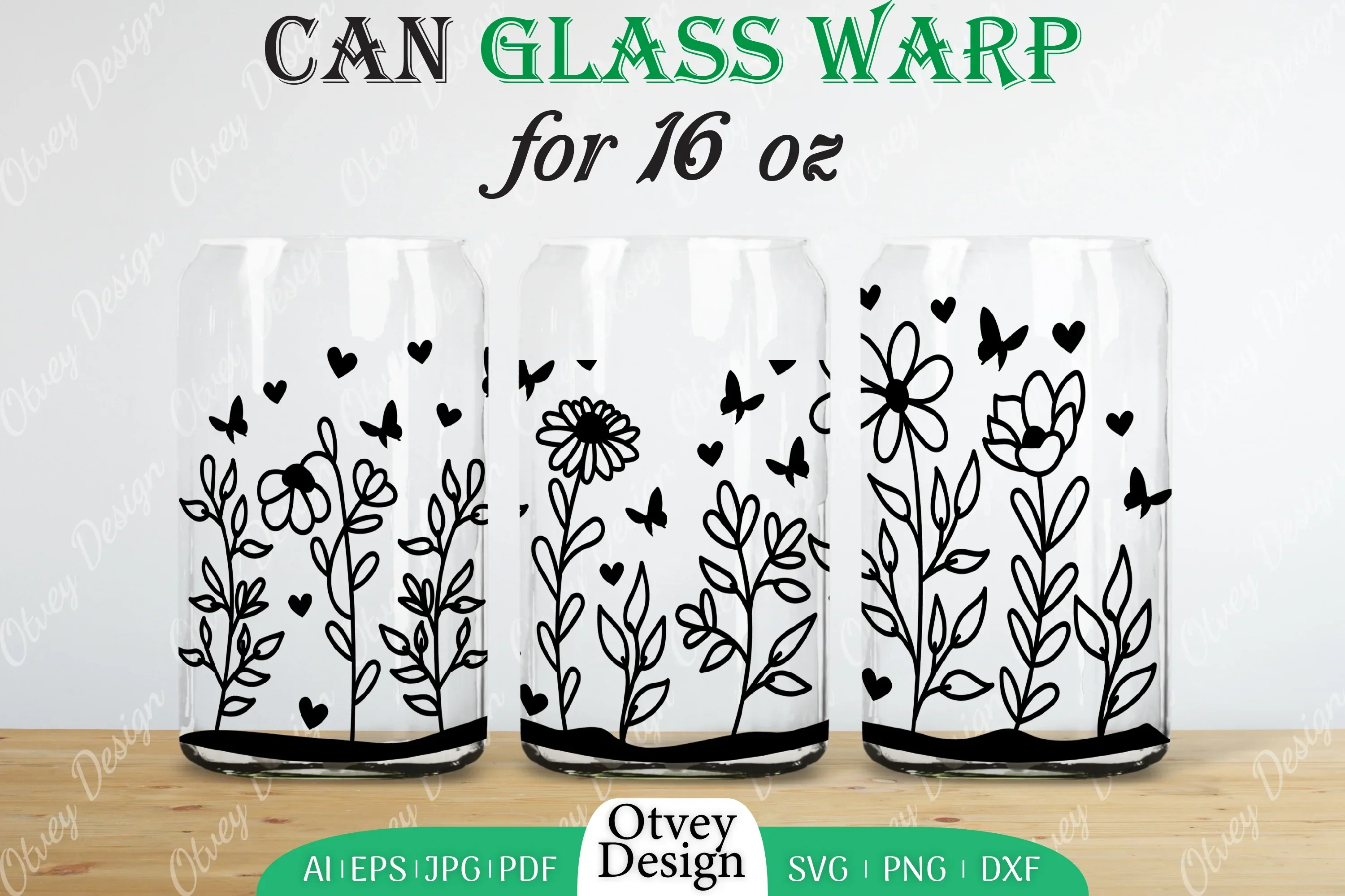 Blooming Wildflowers Can Glass 16 OZ SVG Bundle - Image 2