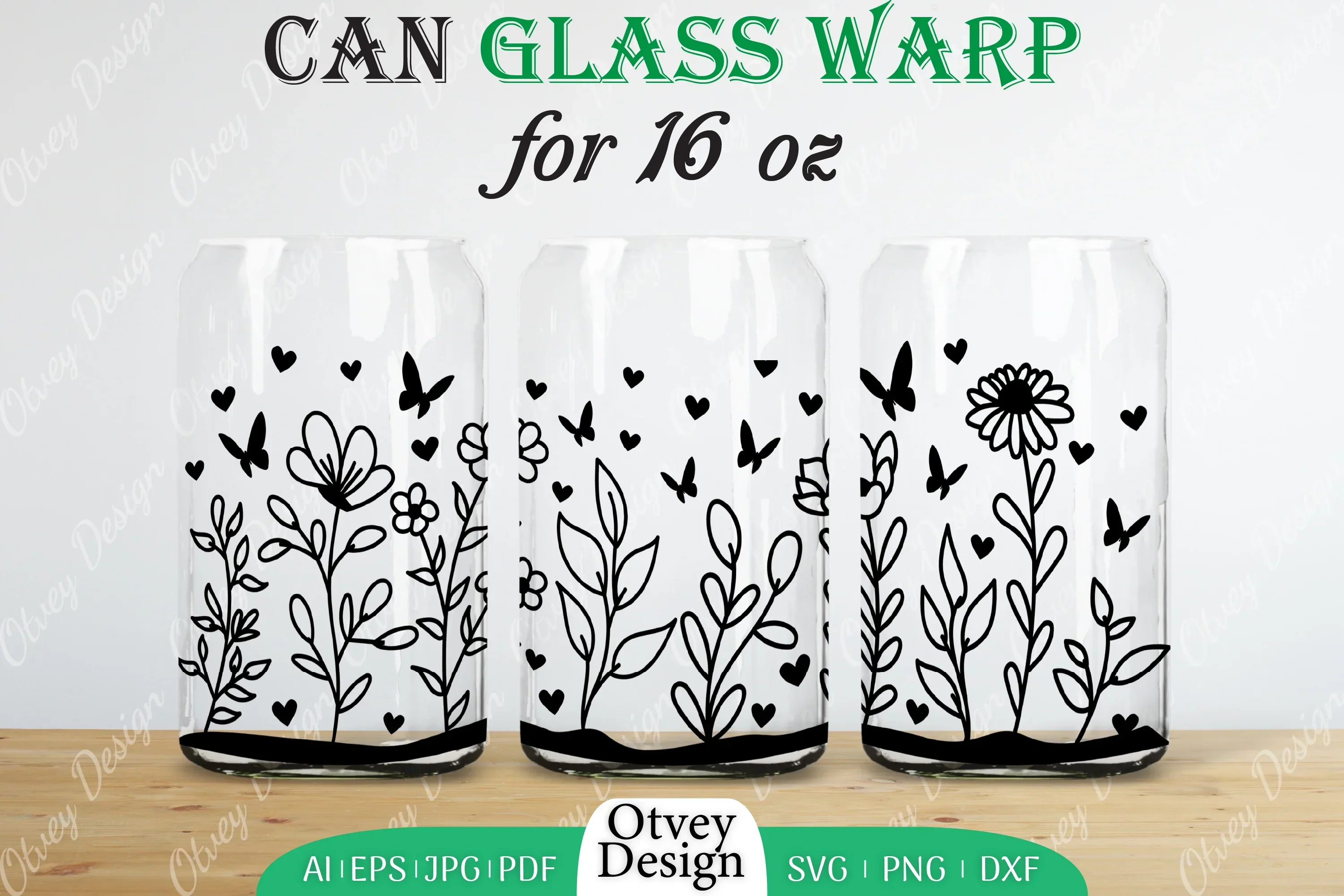 Blooming Wildflowers Can Glass 16 OZ SVG Bundle - Image 2